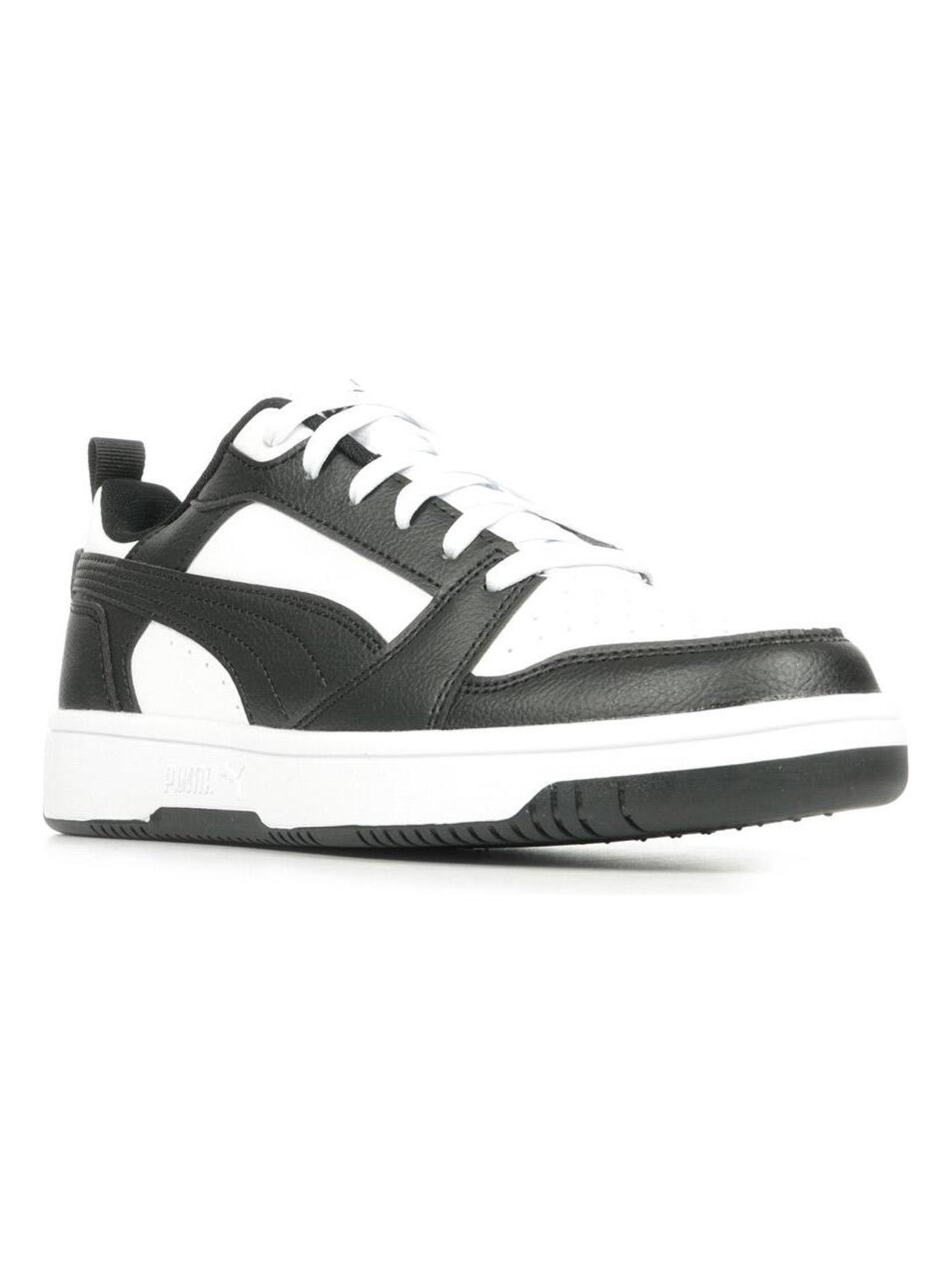 Baskets PUMA Jr Rebound V6 Lo - Blanc Noir