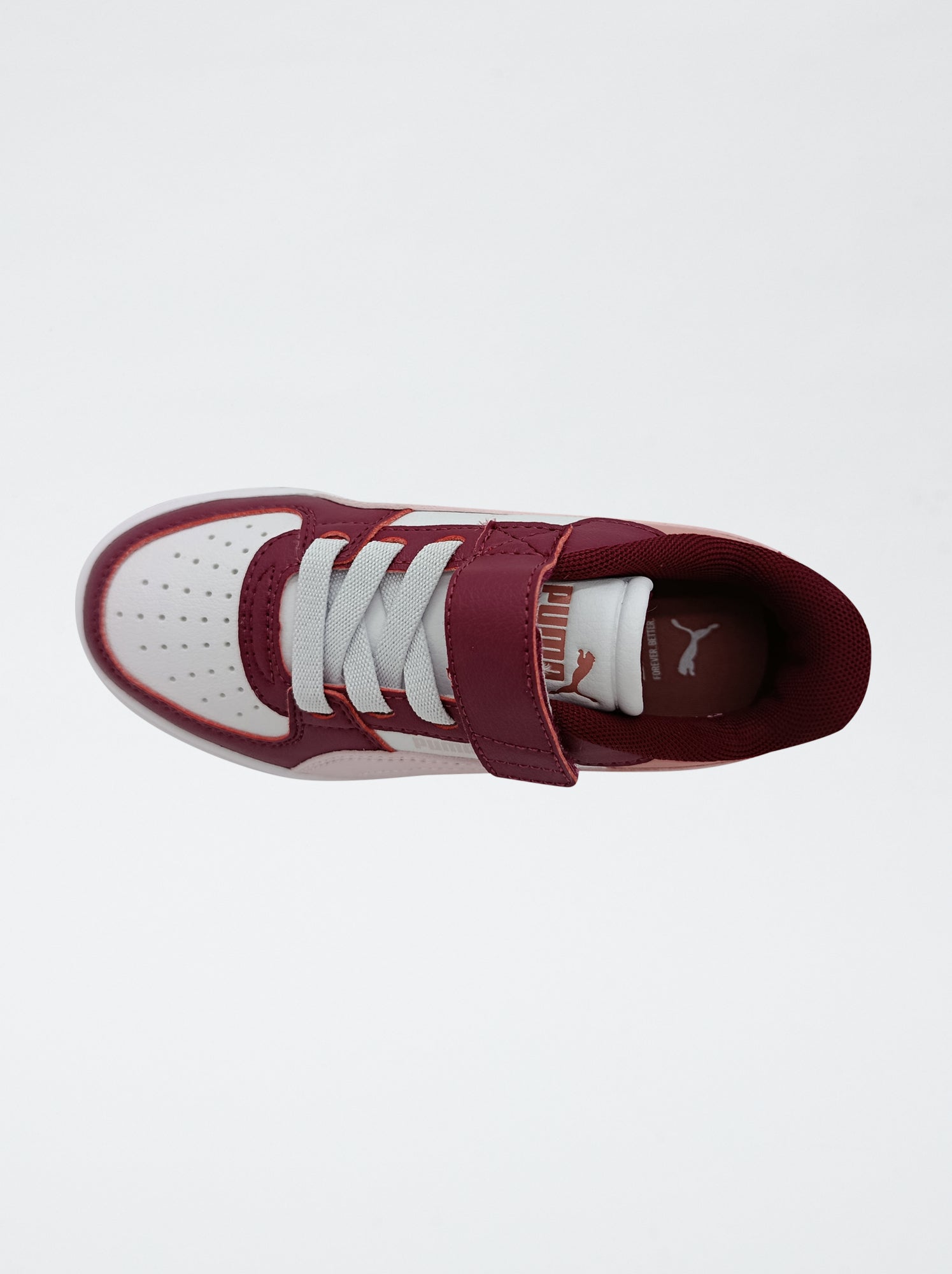 Baskets 'PUMA' lacets et scratchs - Rose