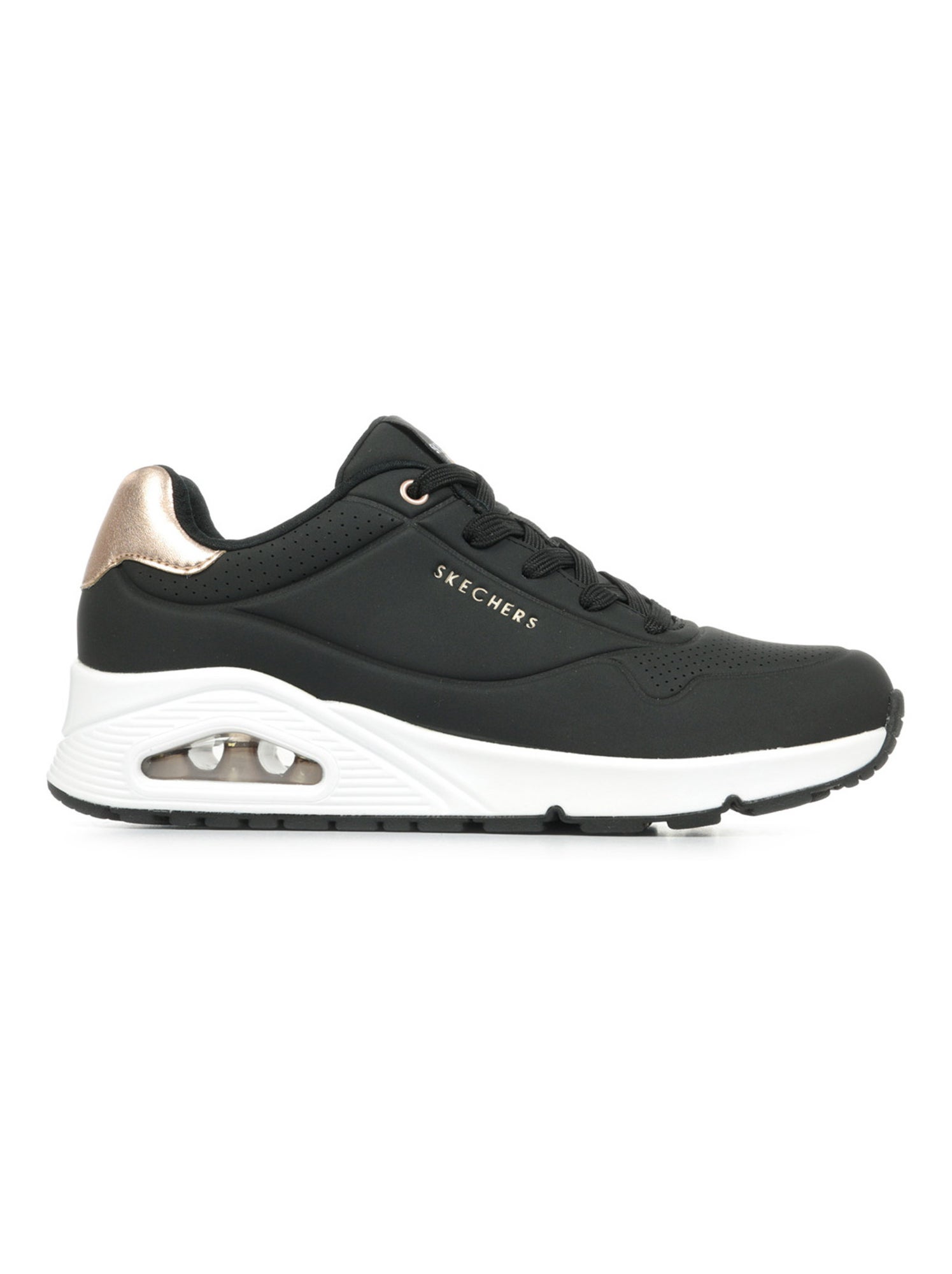 Baskets skechers uno - Noir Blanc