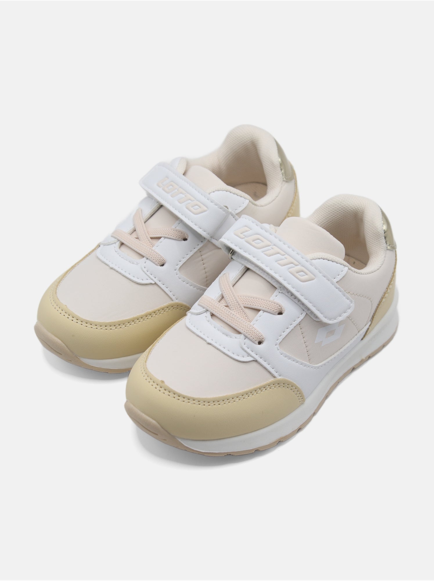 Baskets fille lotto - Taupe/Doré