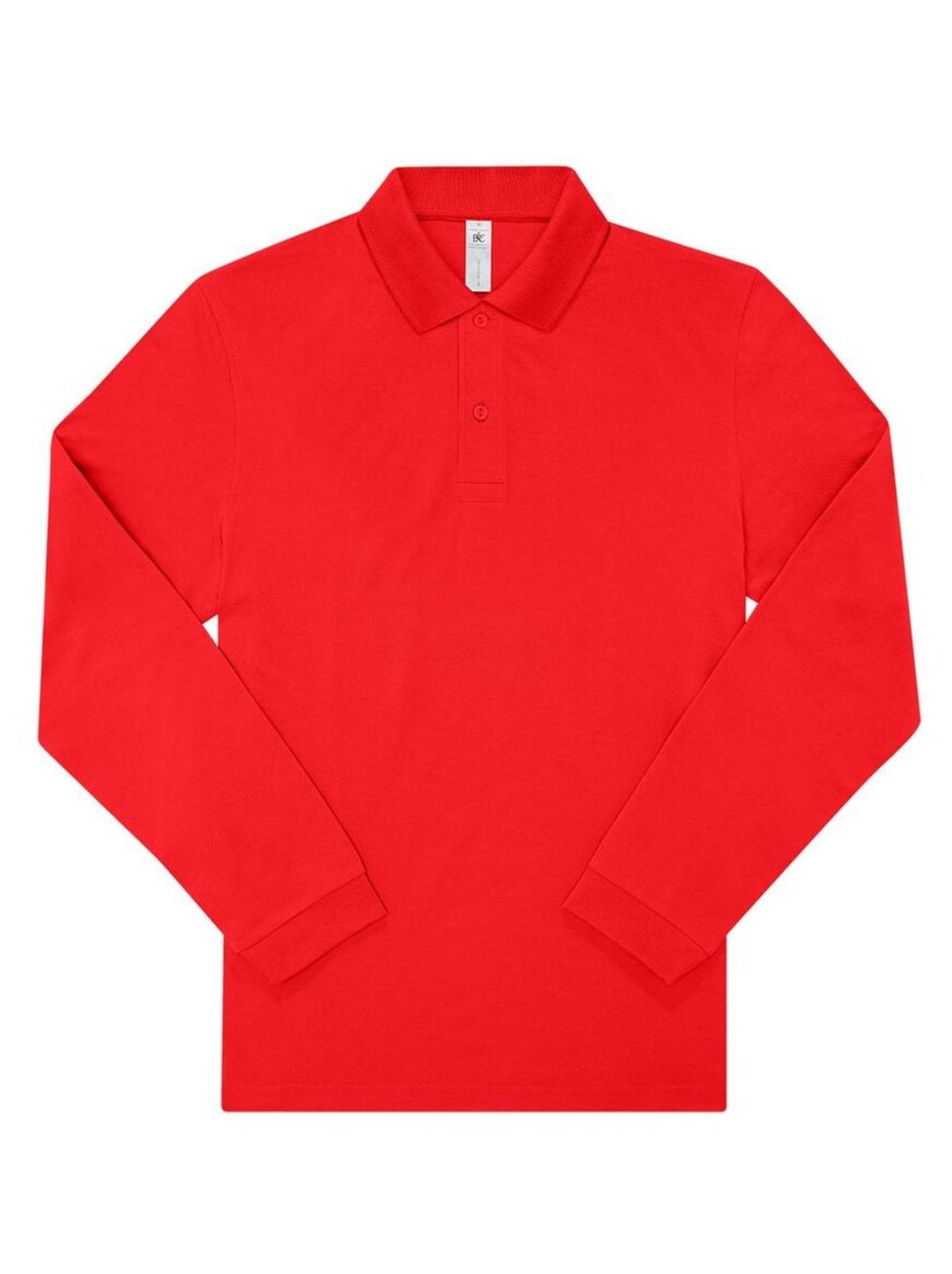 B&C - Polo manches longues MY POLO - Rouge