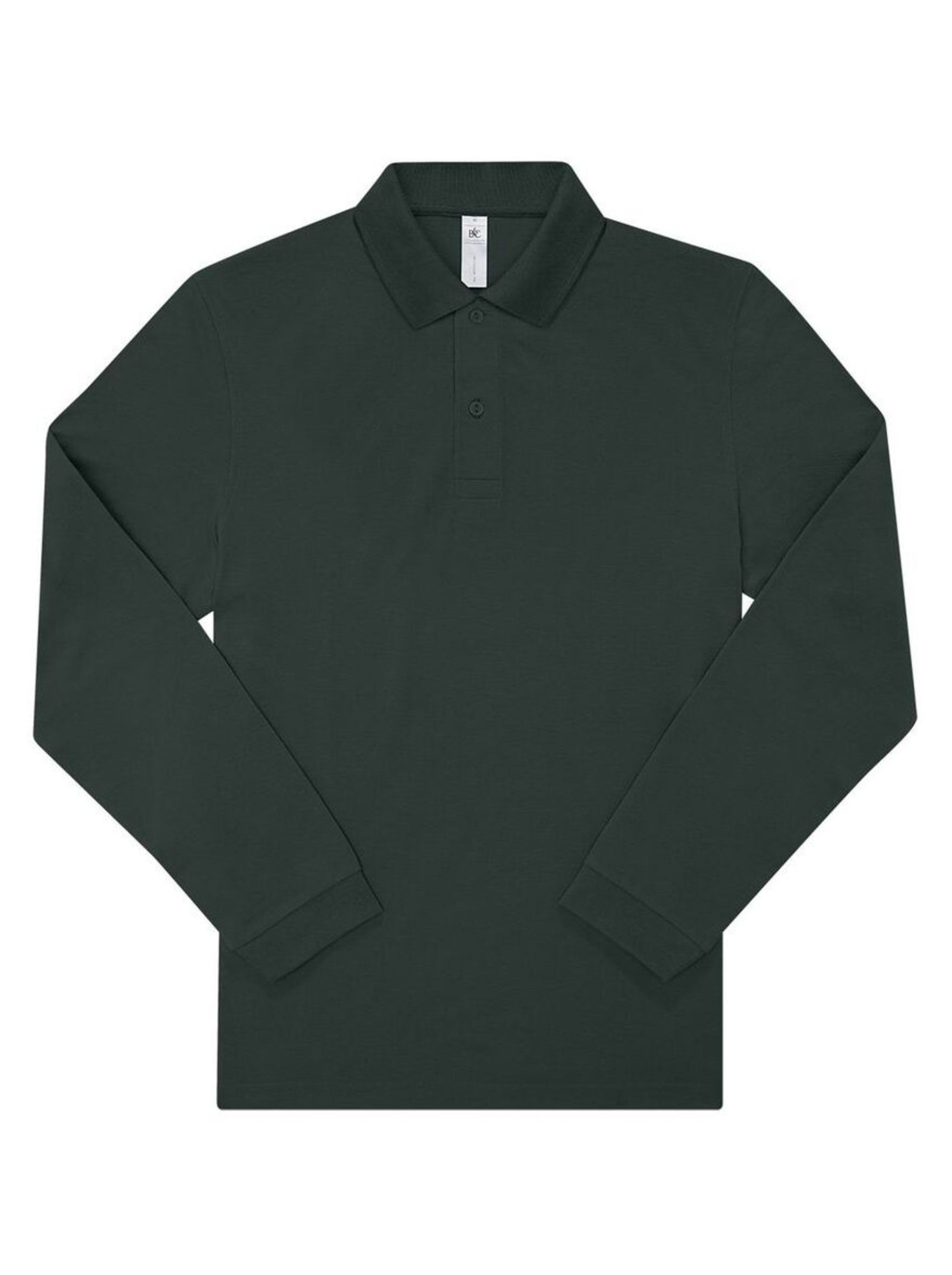 B&C - Polo manches longues MY POLO - Vert chèvrefeuille