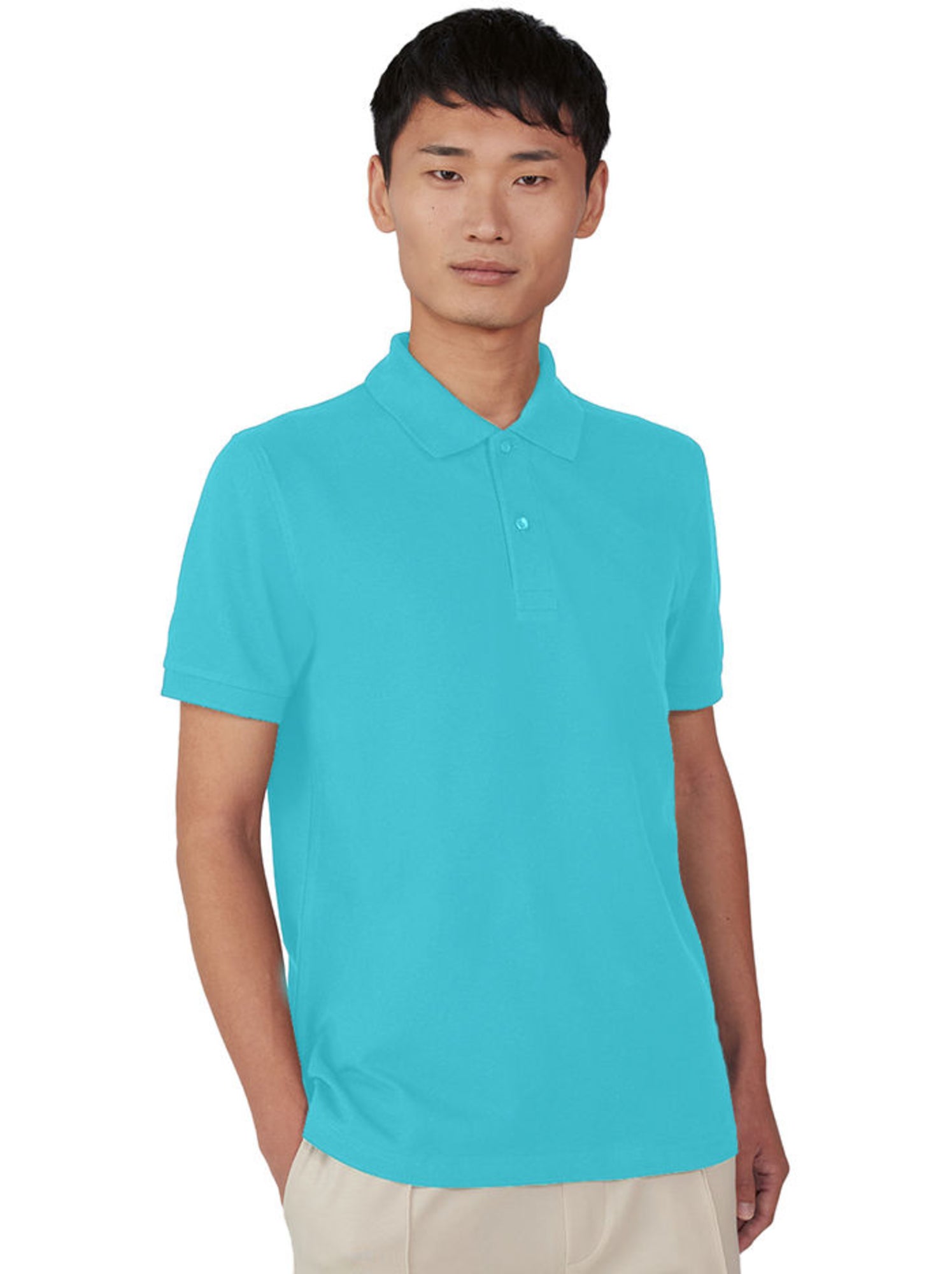B&C - Polo MY - Bleu turquoise