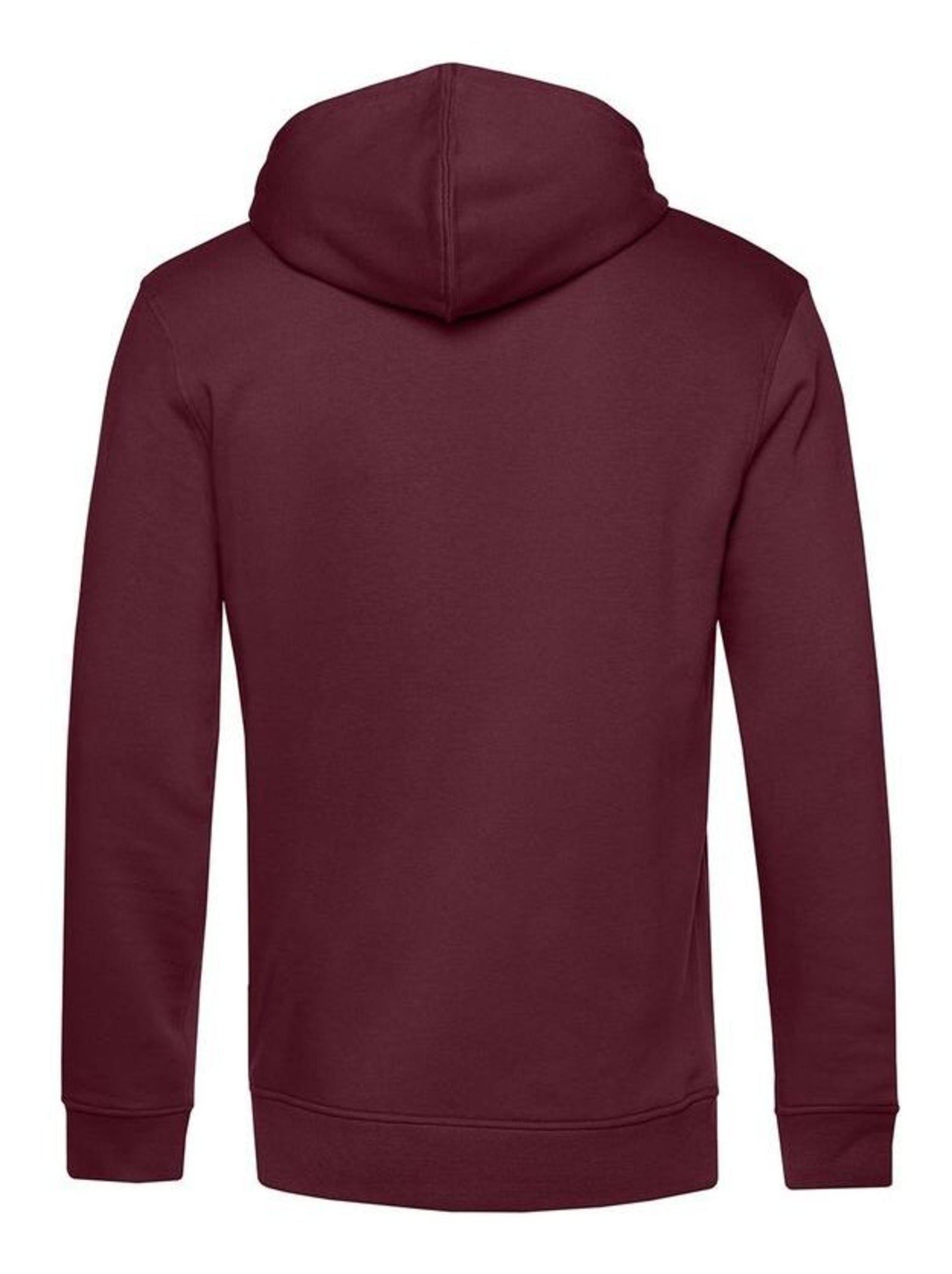 B&C Pull à capuche biologique pour hommes - Bordeaux