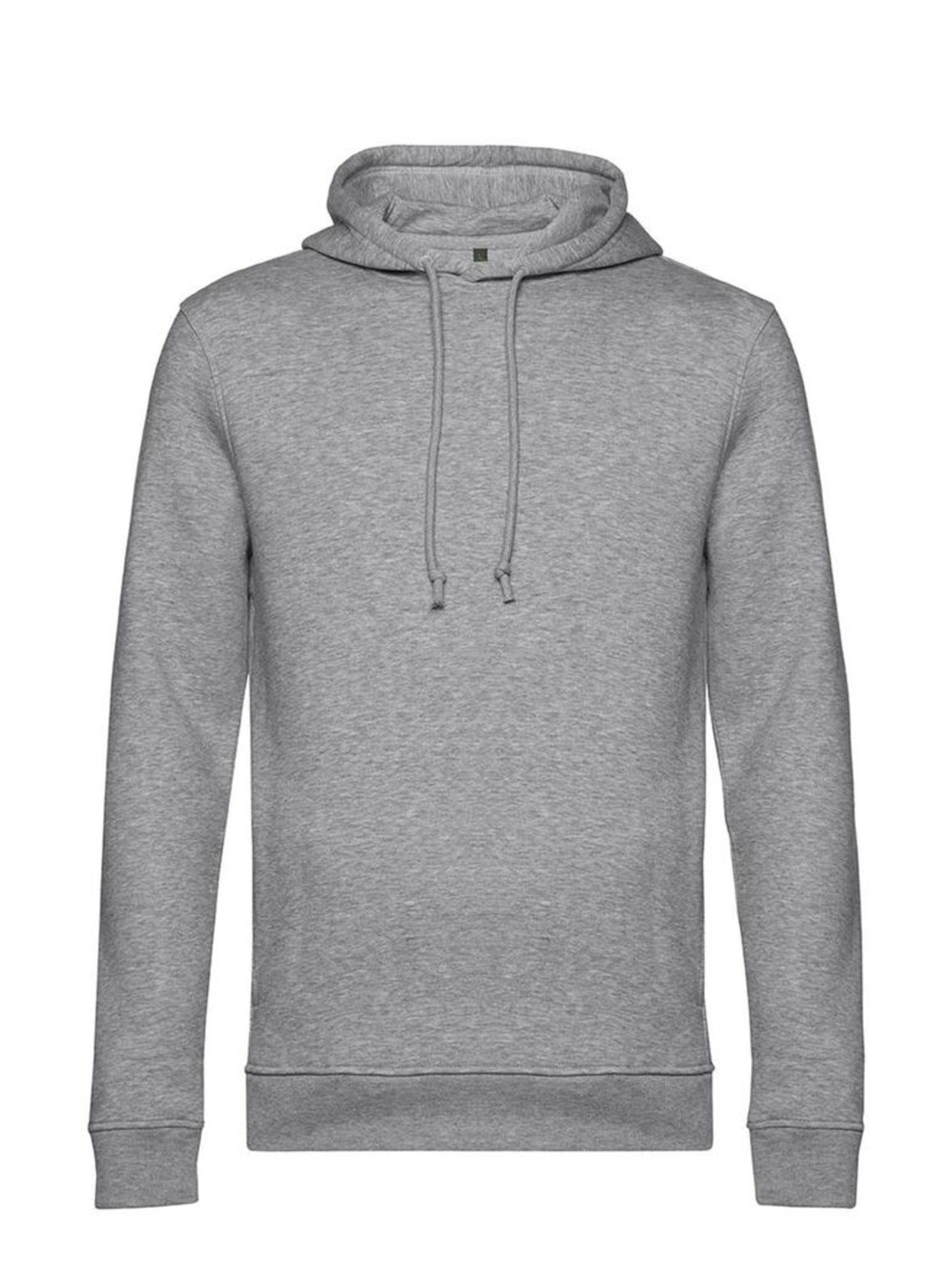B&C Pull à capuche biologique pour hommes - Gris chiné