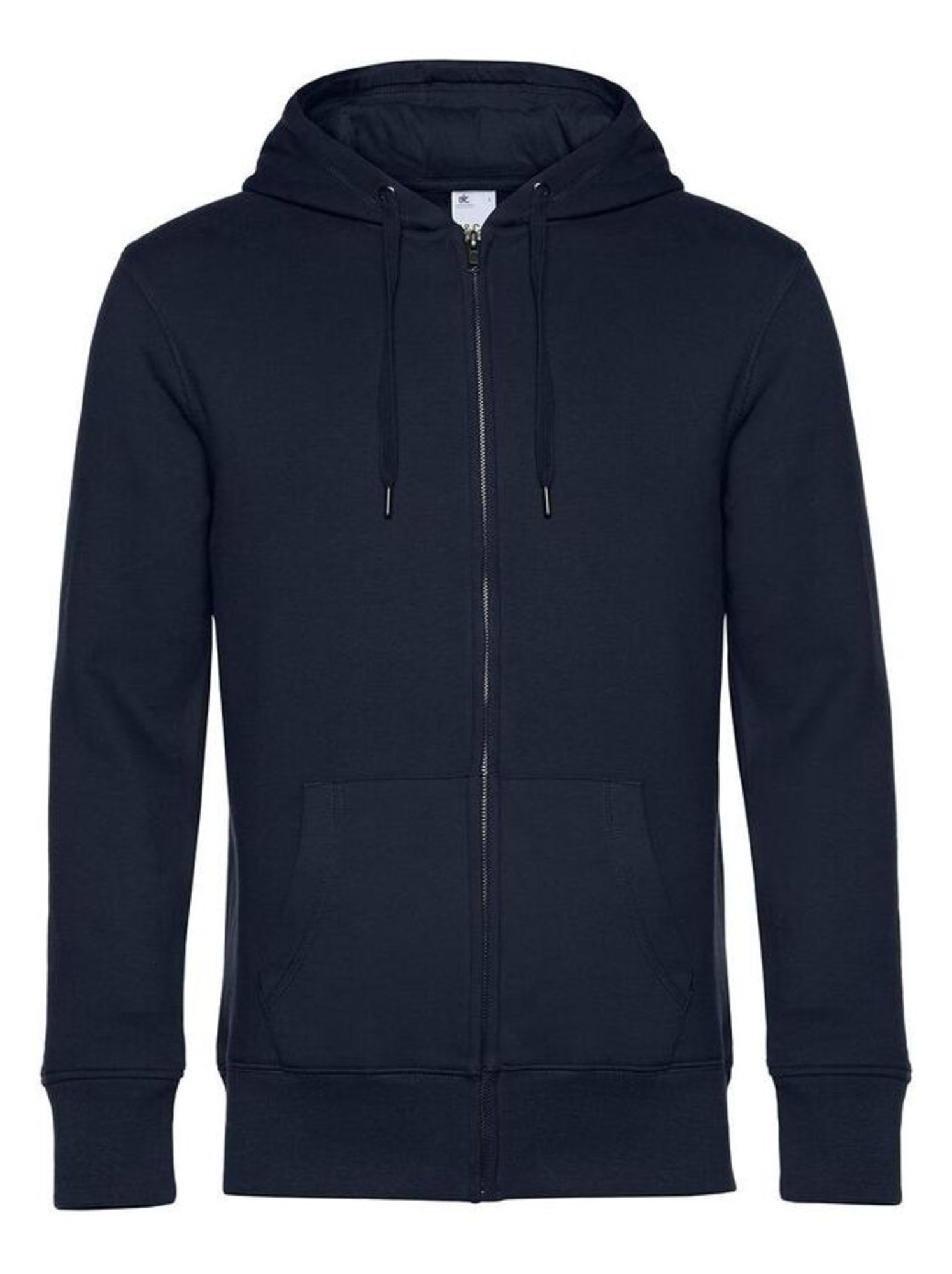 B&C Sweat à capuche zippé Mens King - Bleu marine
