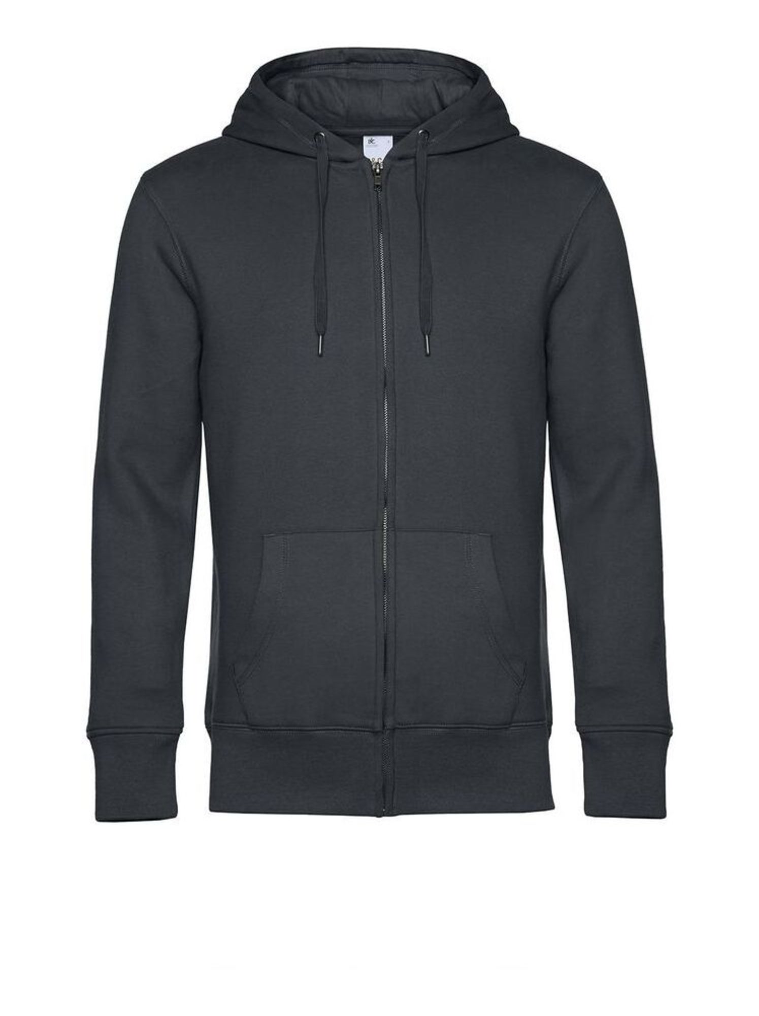 B&C Sweat à capuche zippé Mens King - Gris Gris anthracite