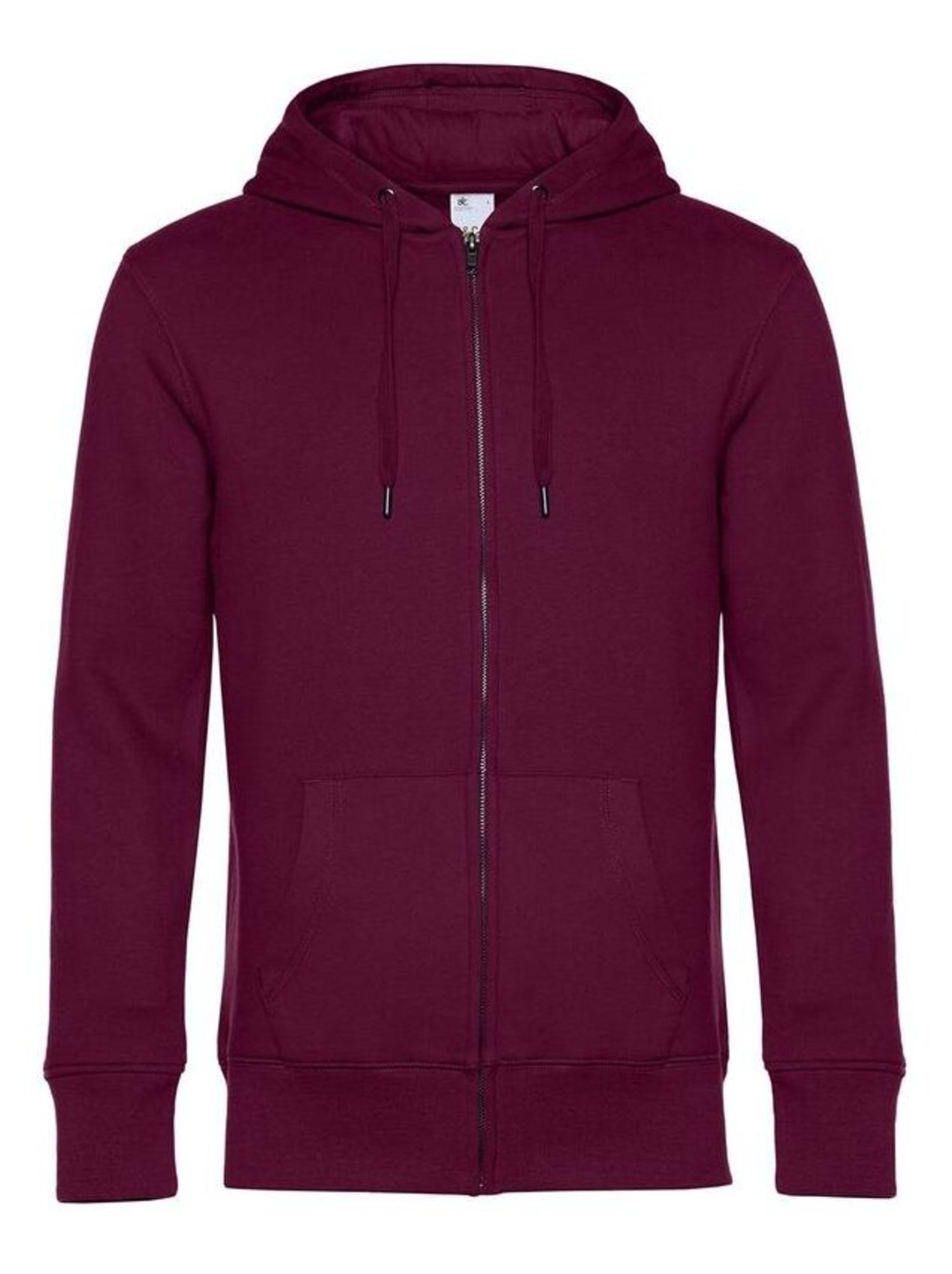 B&C Sweat à capuche zippé Mens King - Rouge clair