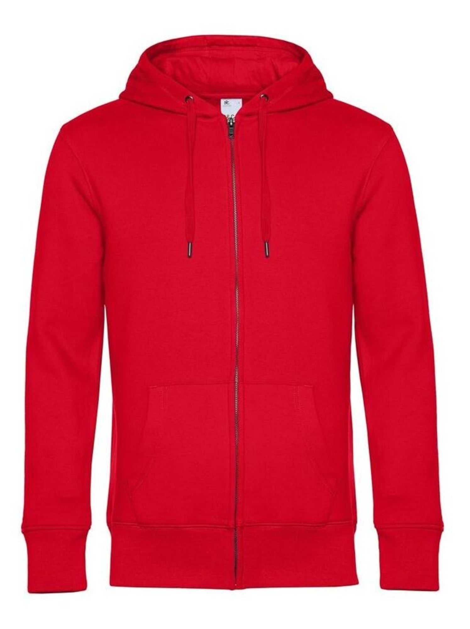 B&C Sweat à capuche zippé Mens King - Rouge