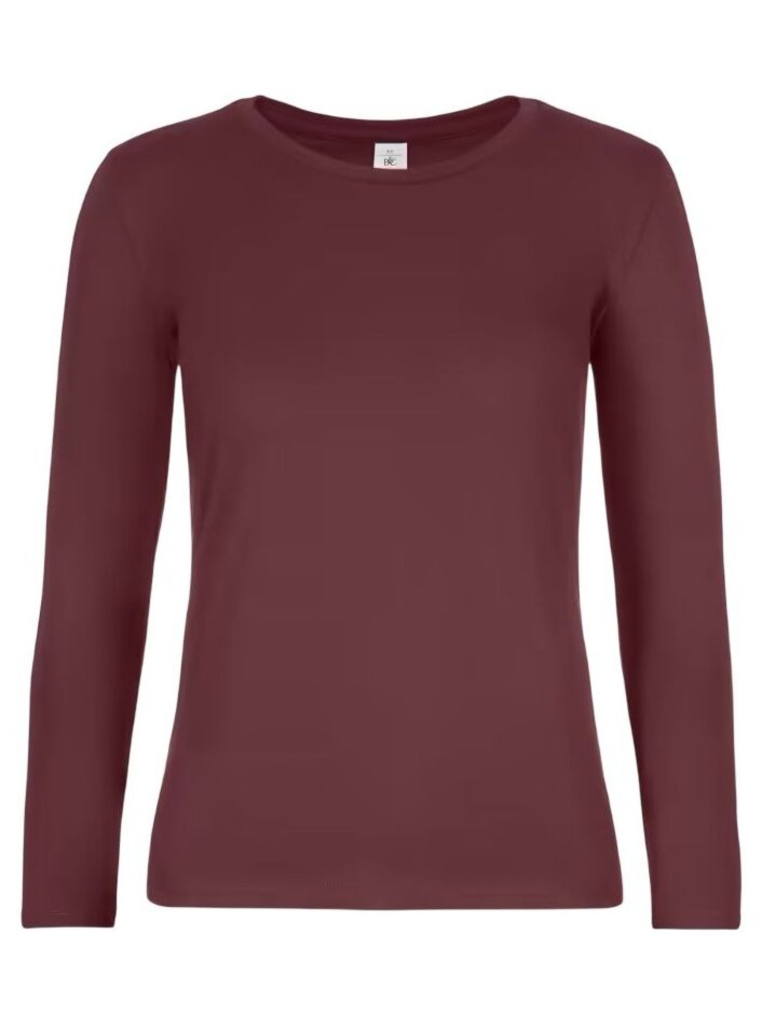 B&C - T-shirt manches longues #E190 - Bordeaux