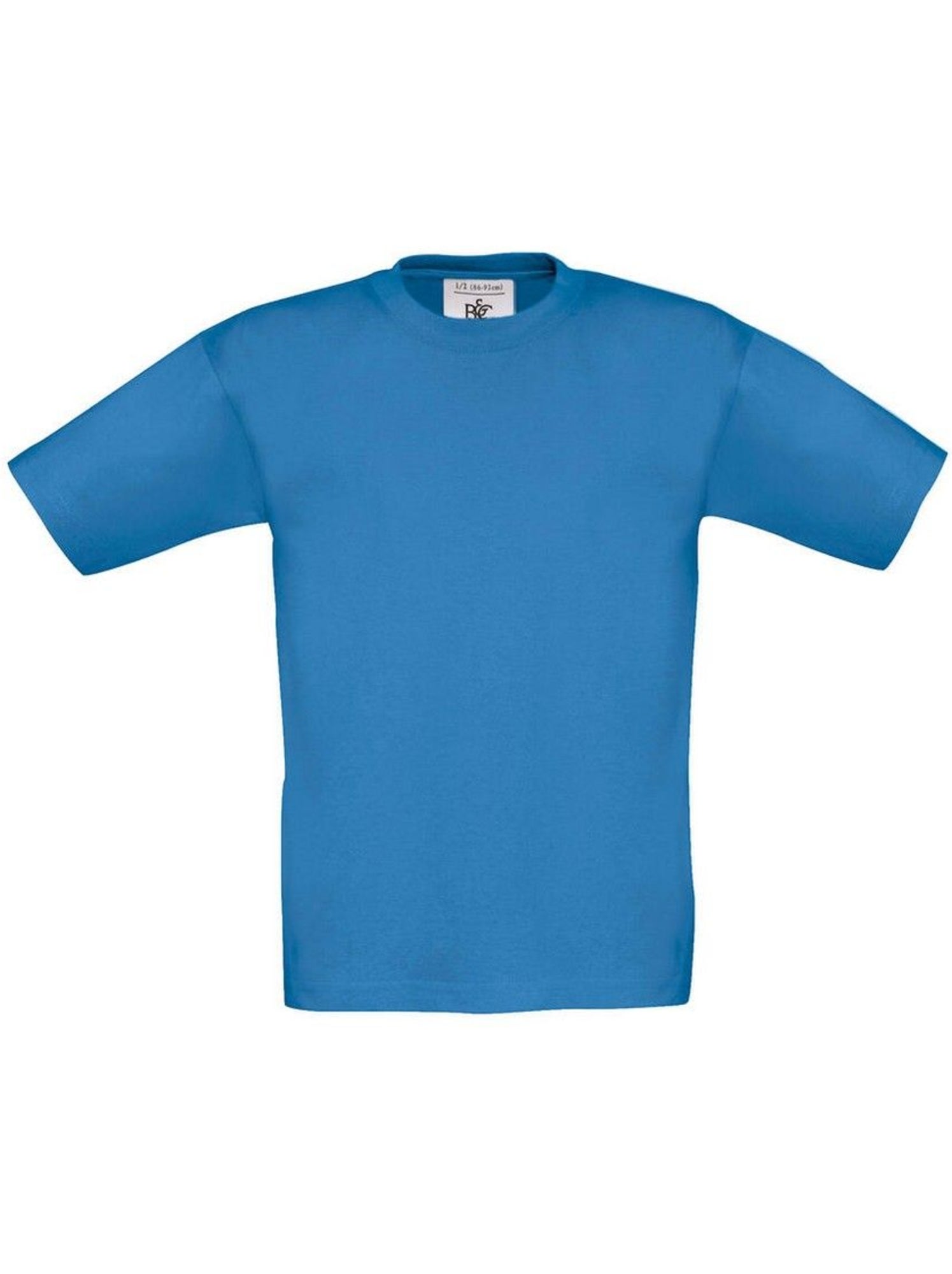 B&C - T-shirt motif/style uni EXACT - Bleu azur
