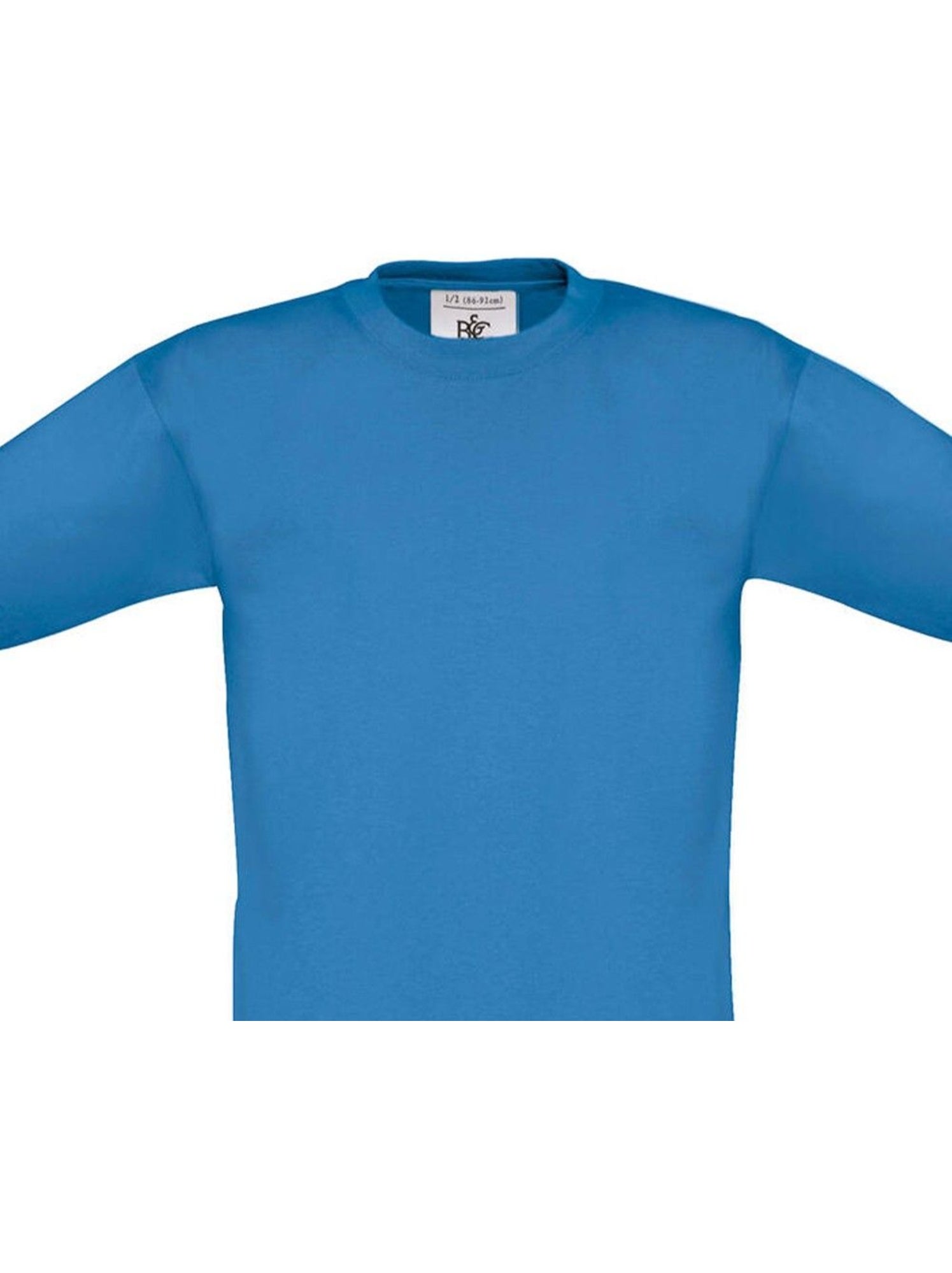 B&C - T-shirt motif/style uni EXACT - Bleu azur