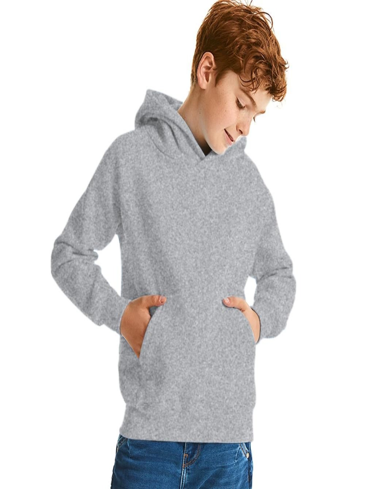 Jerzees Schoolgear - Sweatshirt à capuche - Gris clair
