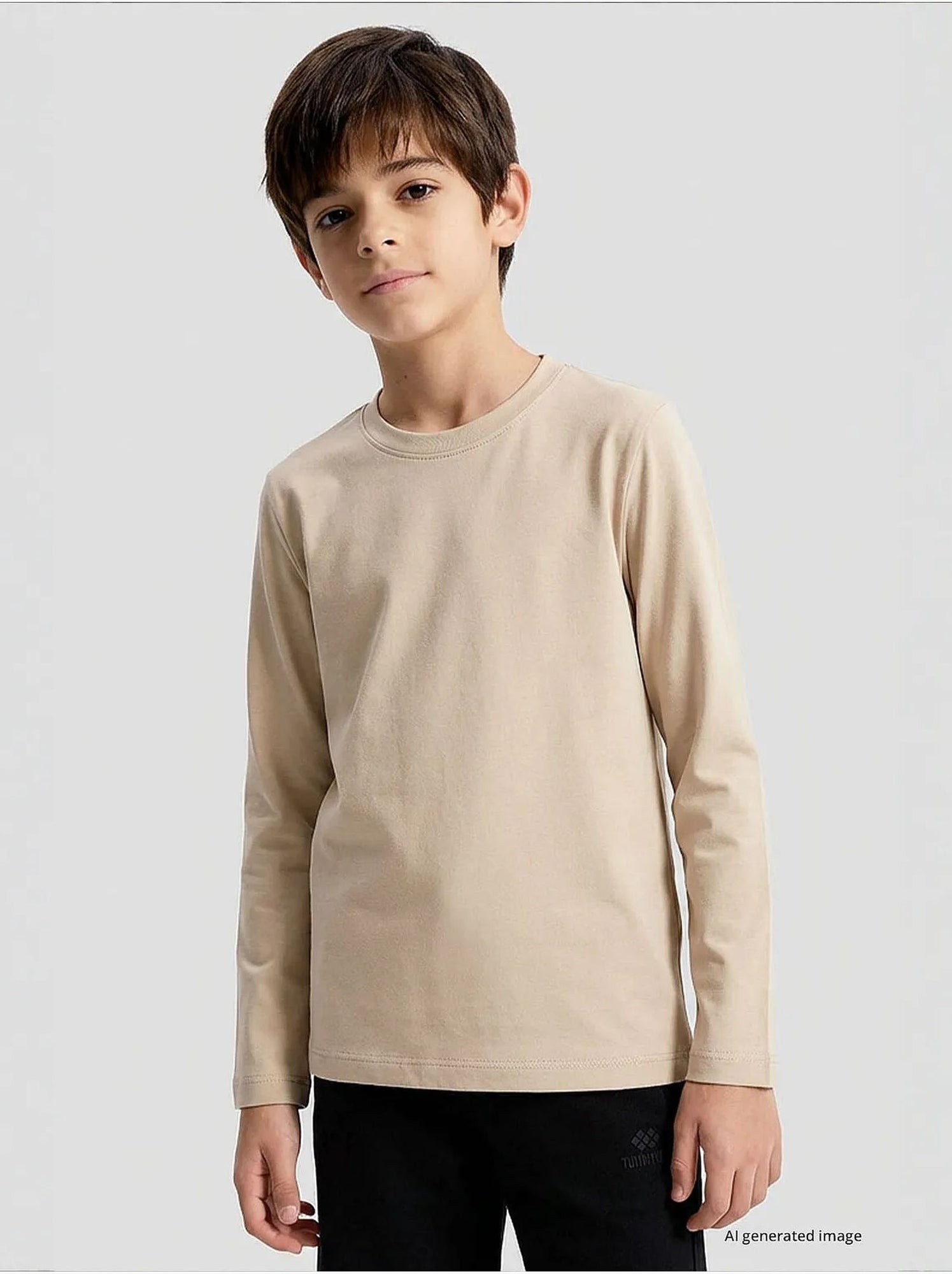 T-shirt homme en coton et élasthanne tommy - Beige argile
