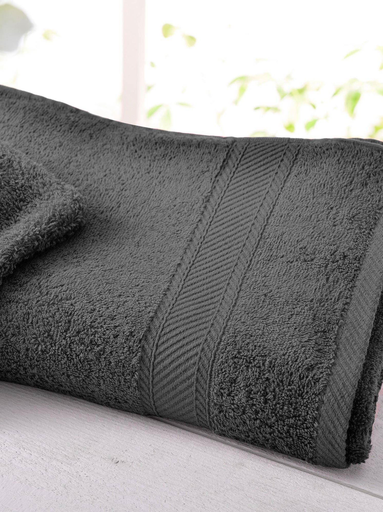 Becquet - drap de bain claire en coton - Gris foncé