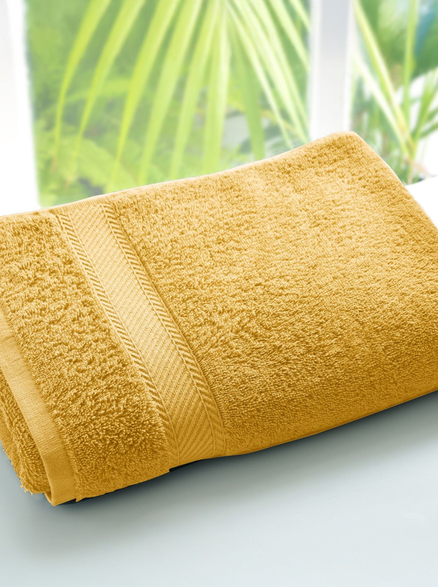 Becquet - drap de bain claire en coton - Jaune foncé