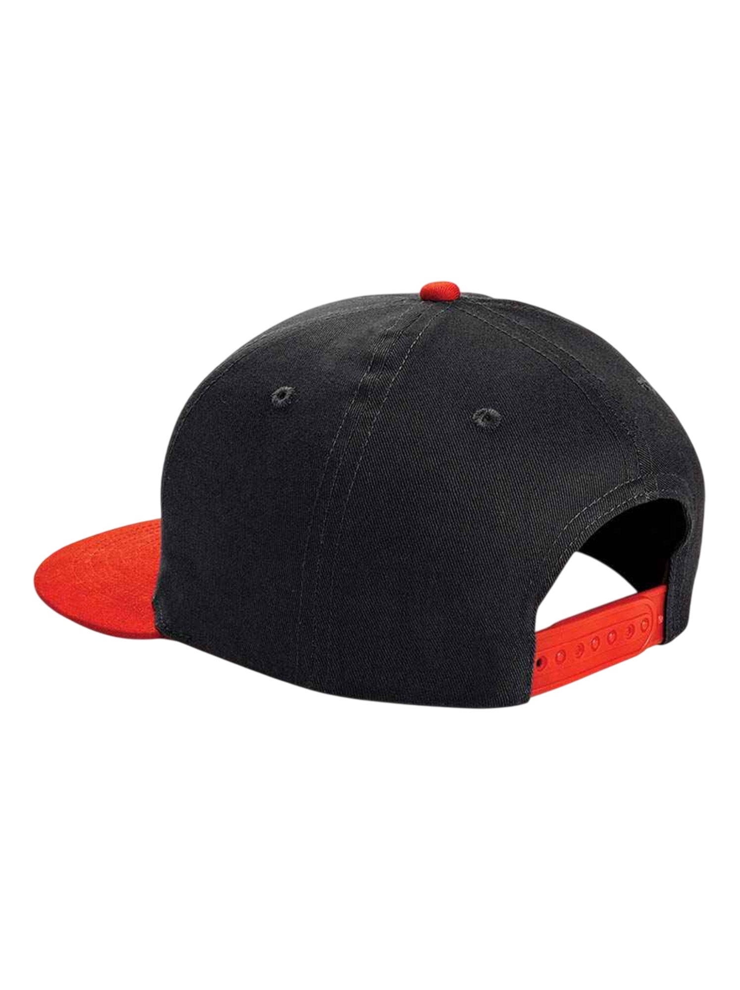 Beechfield - Casquette ajustable - Noir Rouge