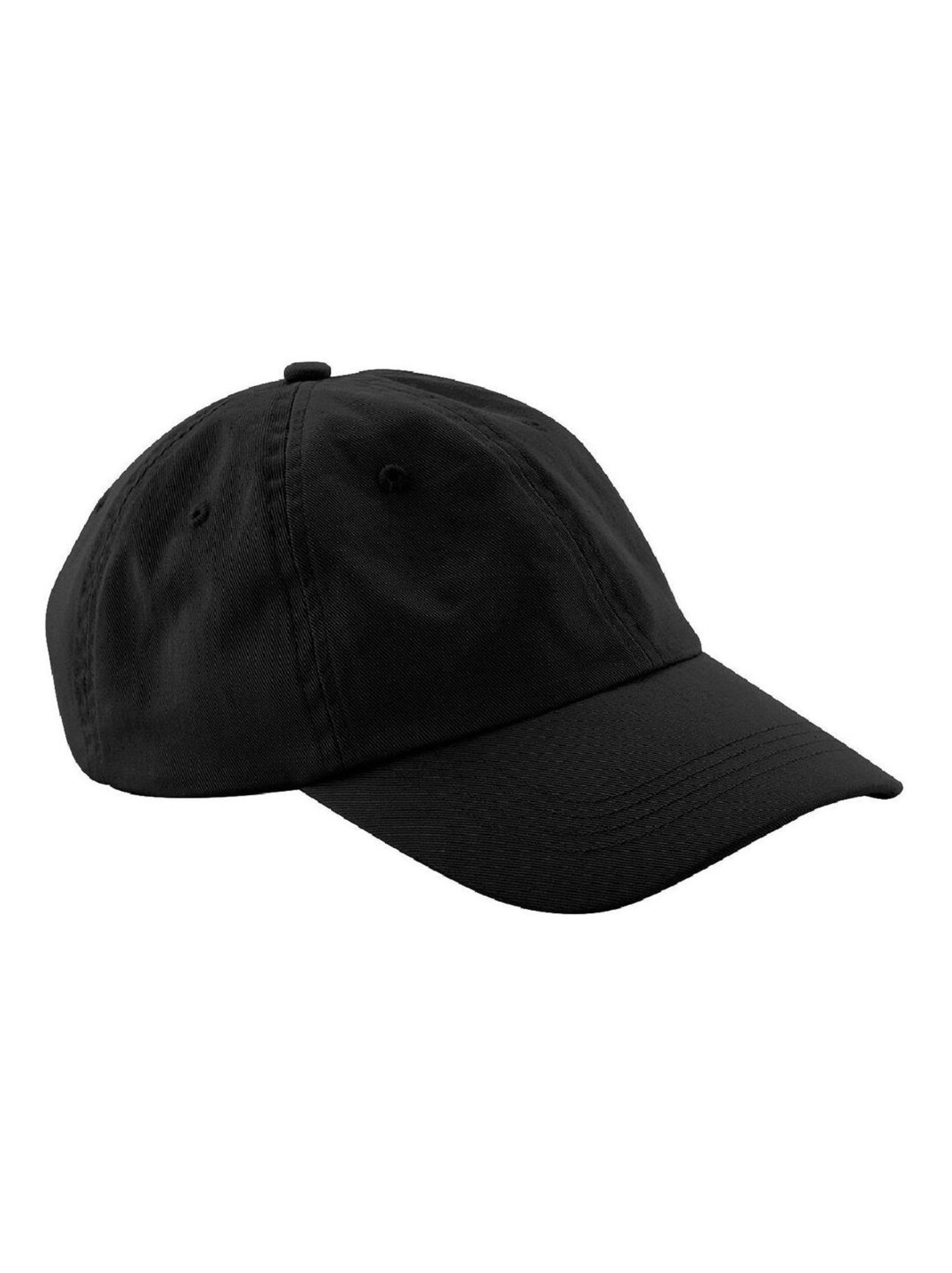 Beechfield Casquette unisexe à 6 panneaux, profil bas - Noir