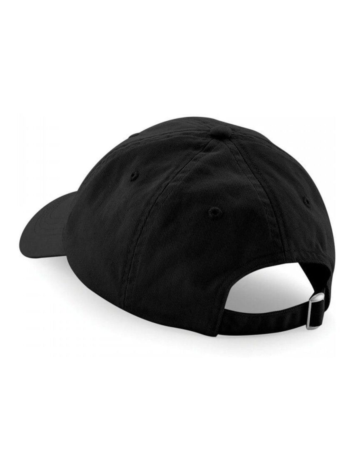 Beechfield Casquette unisexe à 6 panneaux, profil bas - Noir