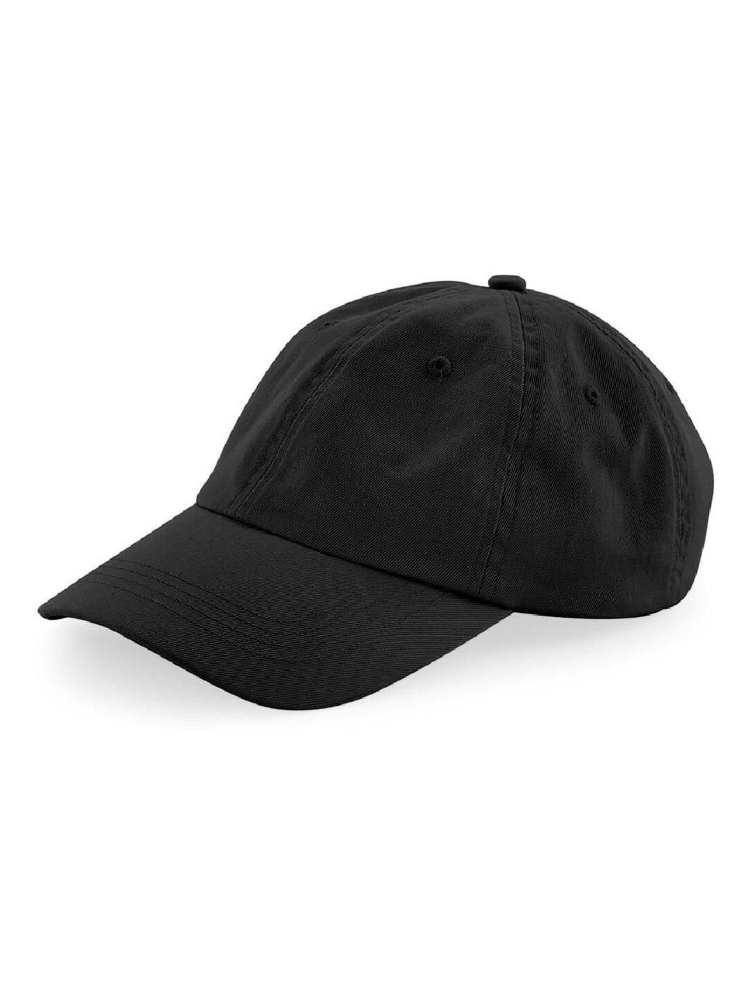 Beechfield Casquette unisexe à 6 panneaux, profil bas - Noir