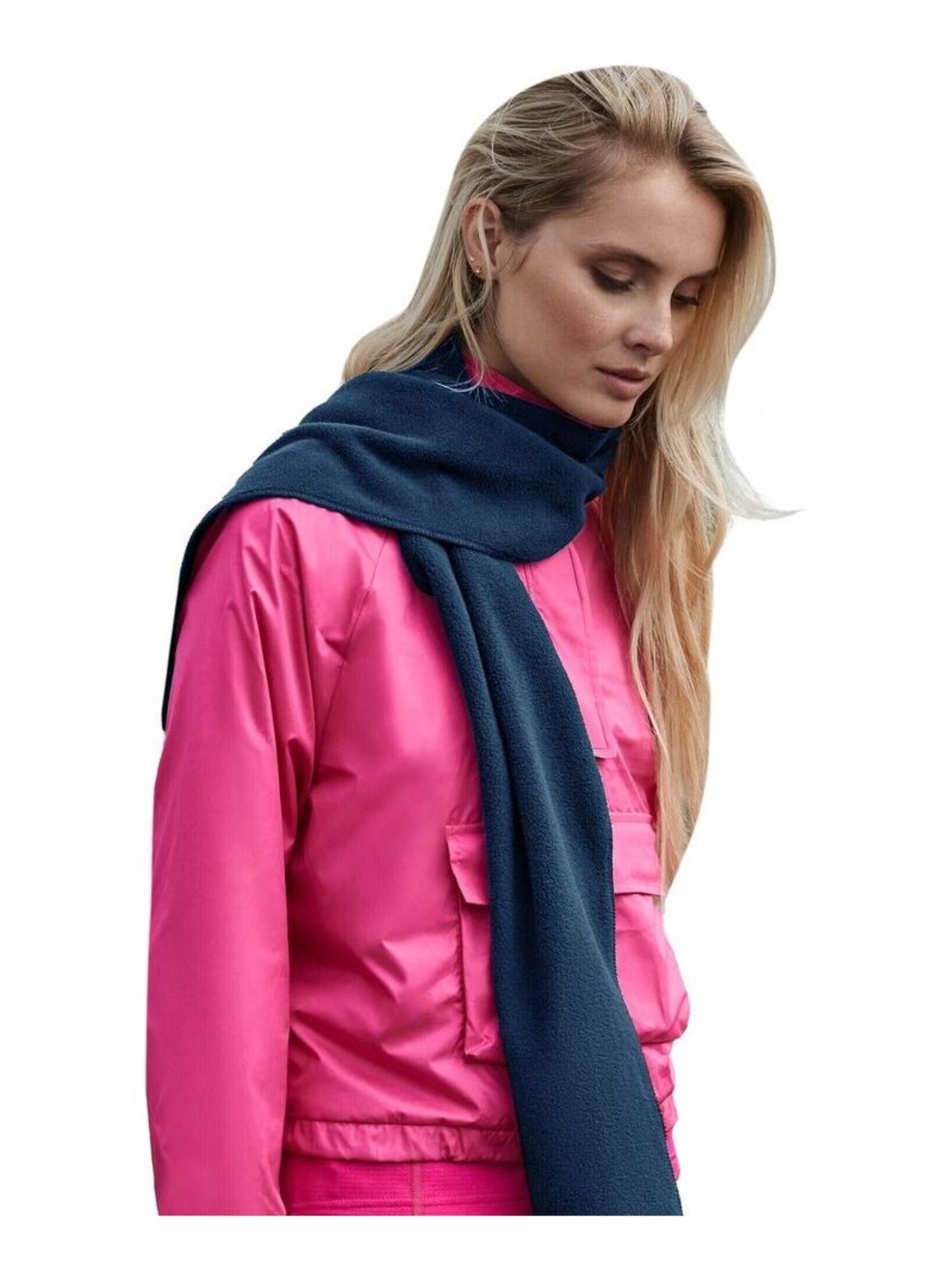 Beechfield Écharpe d'hiver en polaire recyclée - Bleu marine