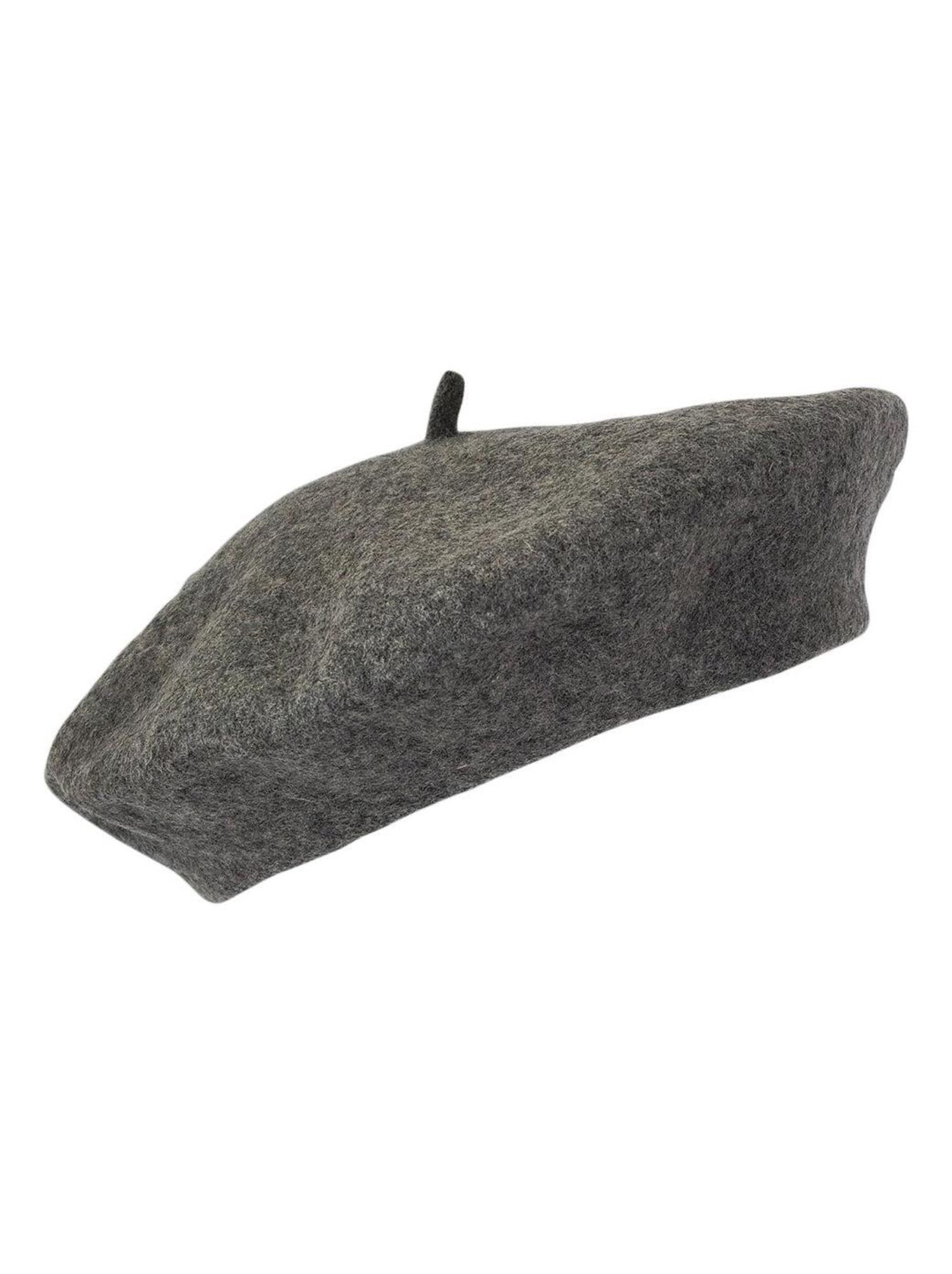 Béret femme 100% laine – taille unique – doux et élégant - Gris