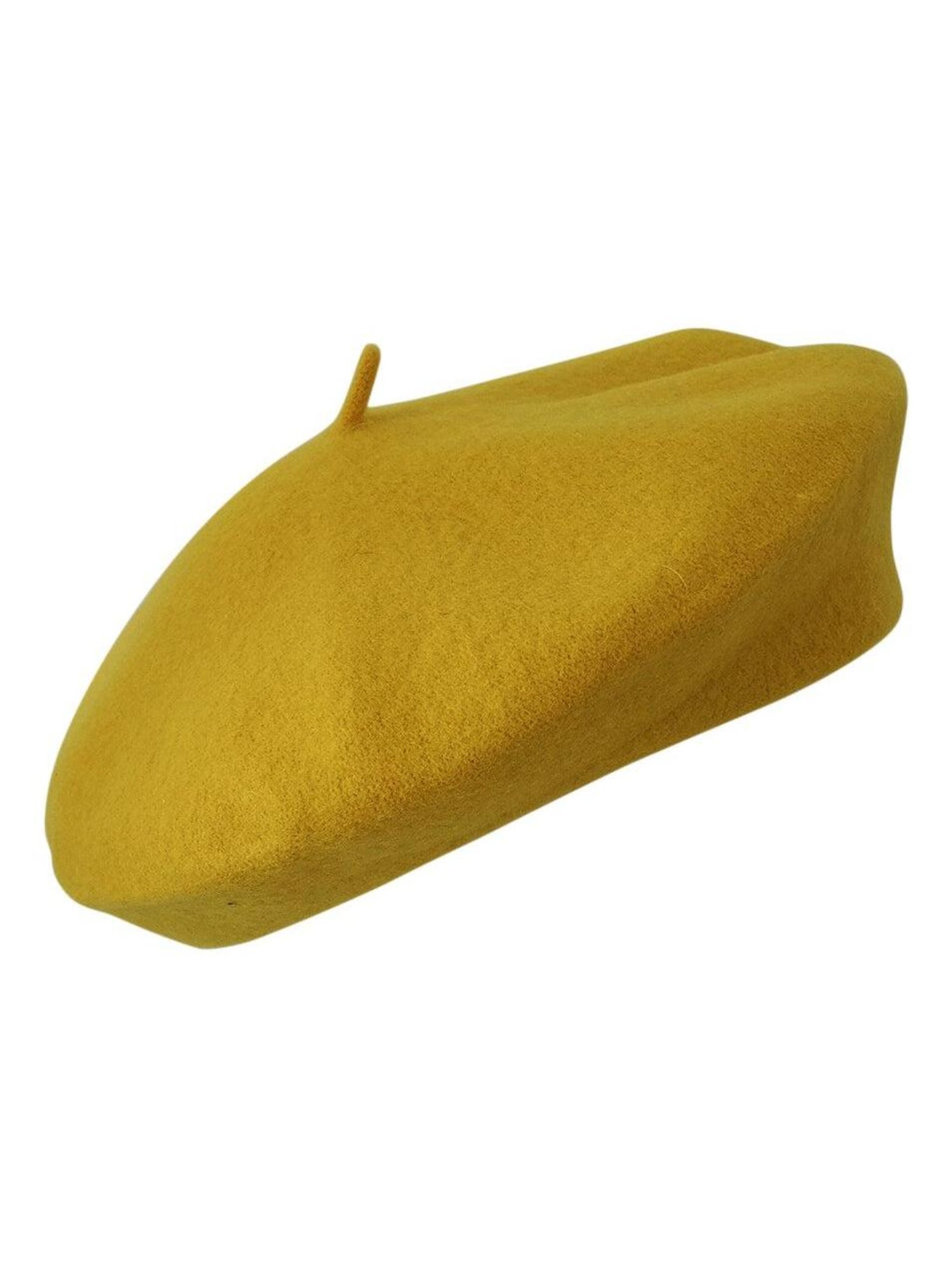 Béret femme 100% laine – taille unique – doux et élégant - Jaune