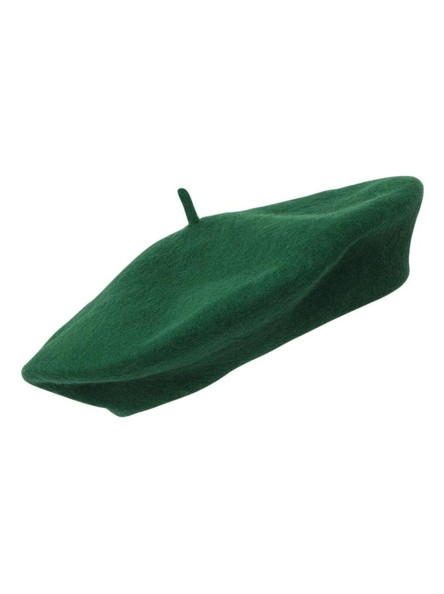 Béret femme 100% laine – taille unique – doux et élégant - Vert bouteille