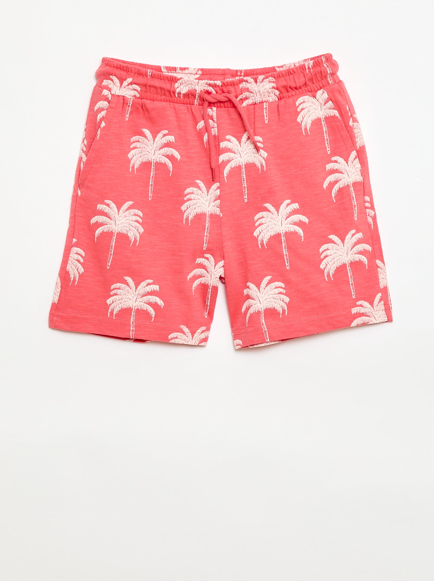 Bermuda à motif - Rouge