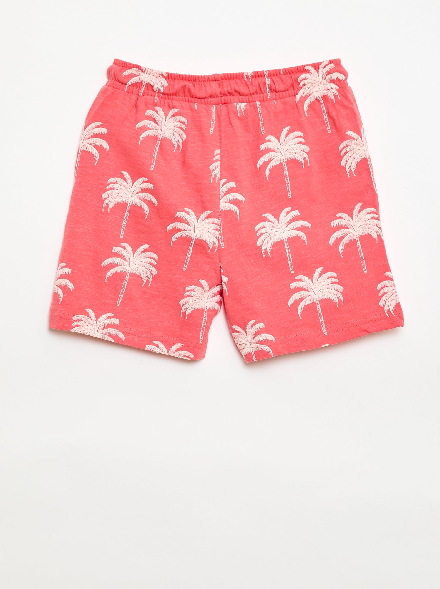 Bermuda à motif - Rouge