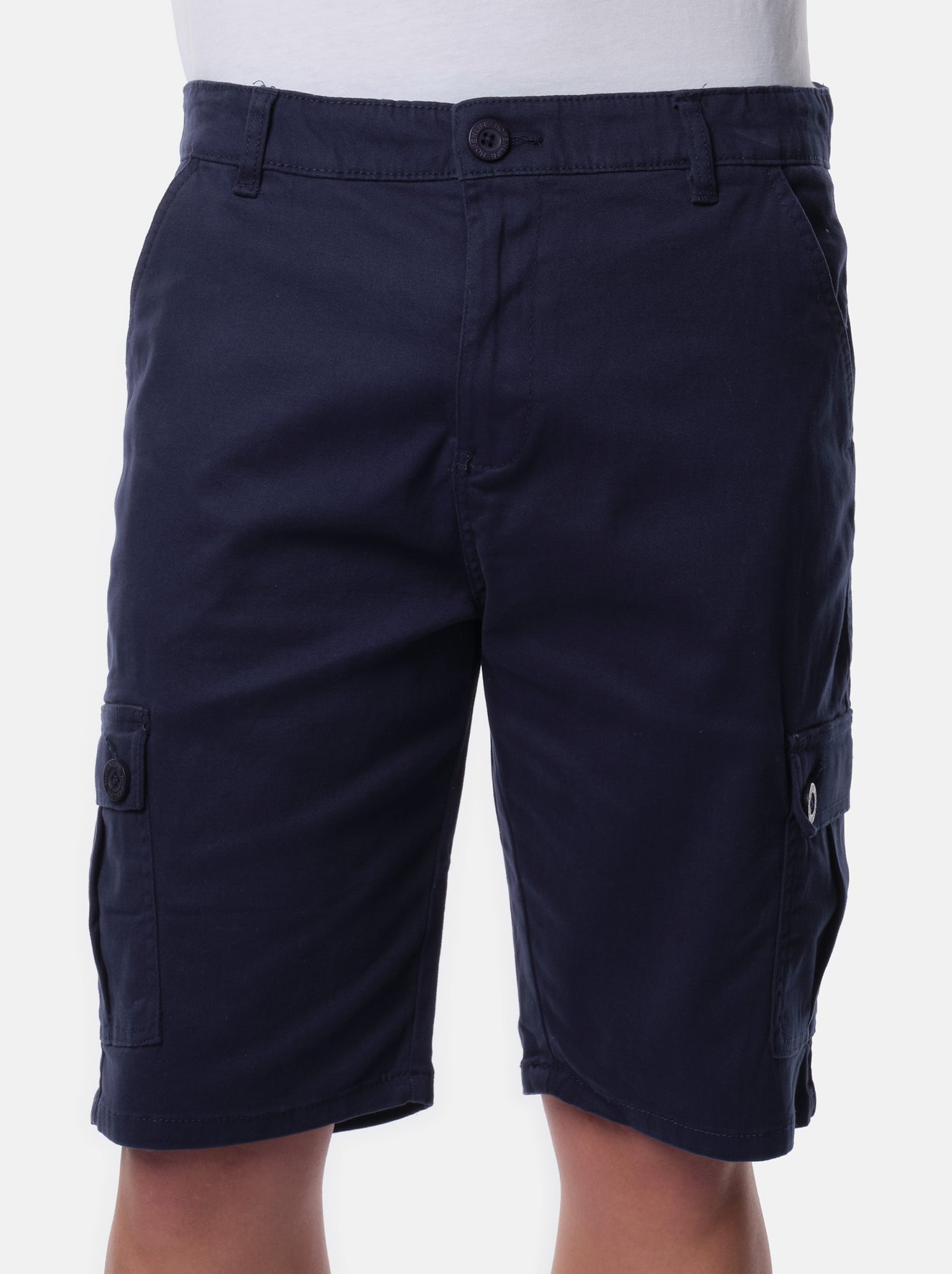 Bermuda cargo multi-poches - Bleu marine