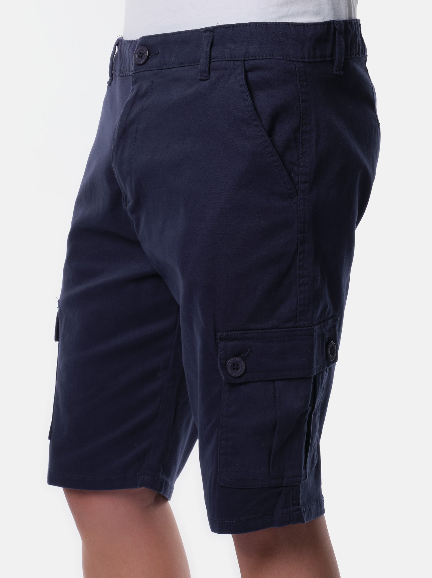 Bermuda cargo multi-poches - Bleu marine