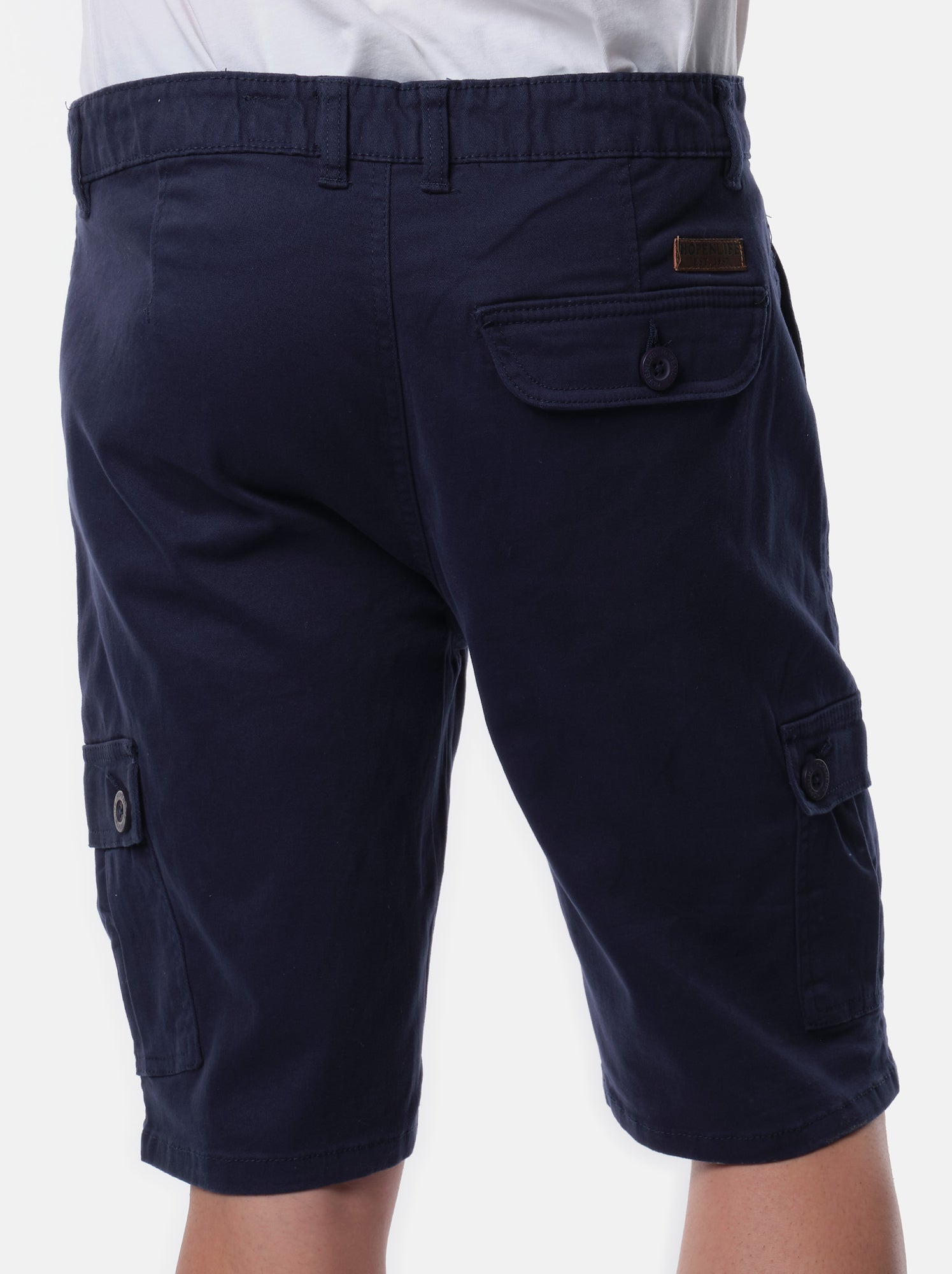 Bermuda cargo multi-poches - Bleu marine