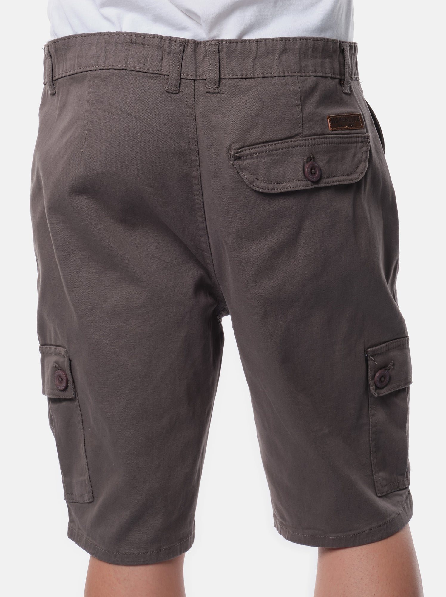 Bermuda cargo multi-poches - Gris
