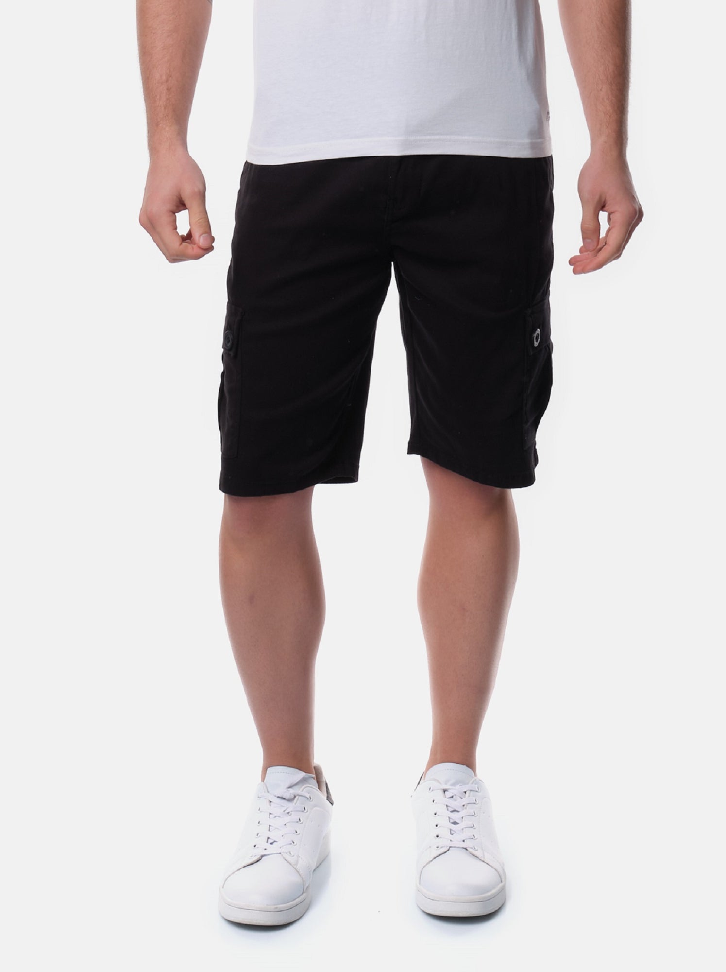 Bermuda cargo multi-poches - Noir