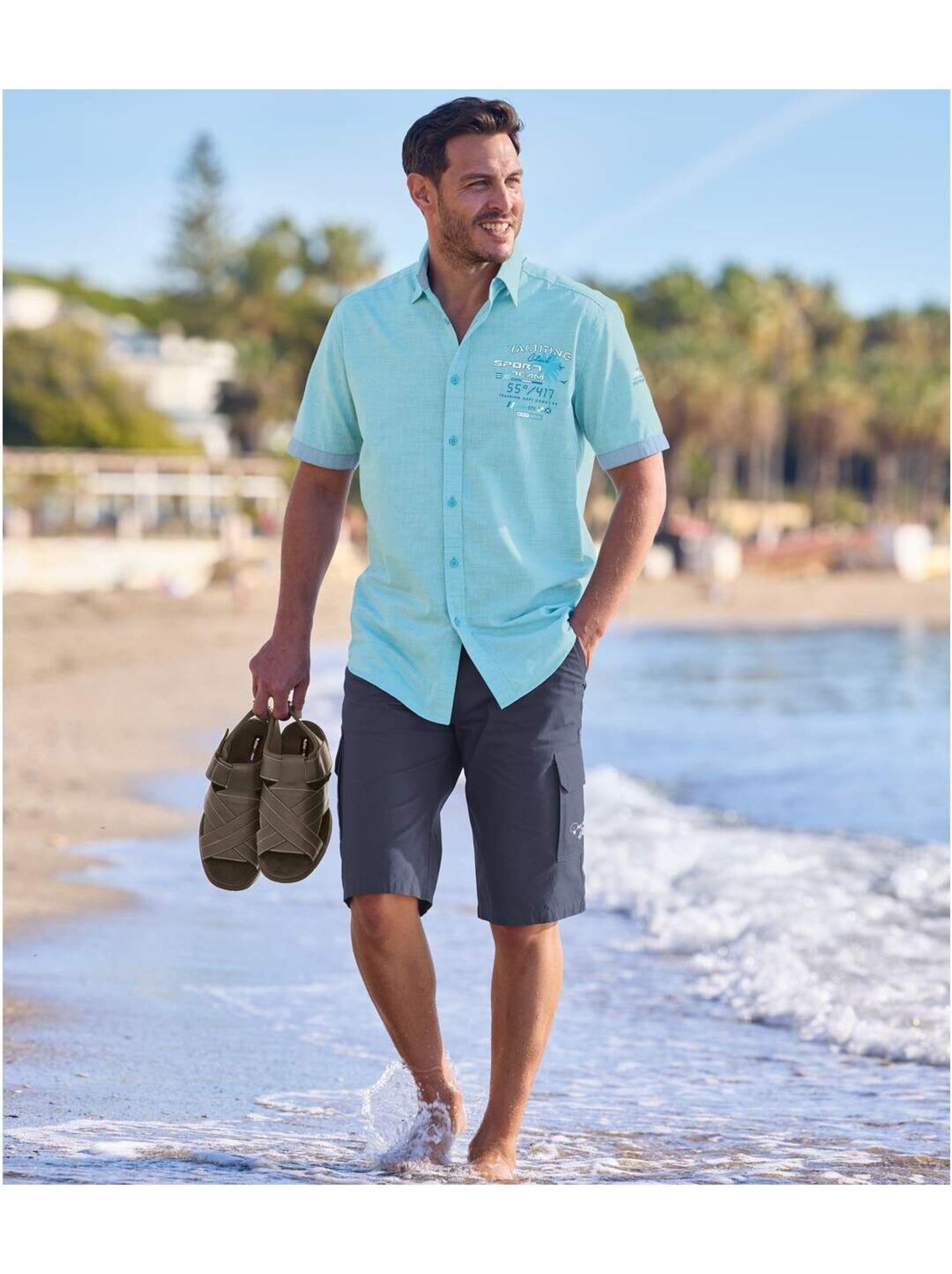 Bermuda cargo relax holidays   - atlas for men - Bleu marine