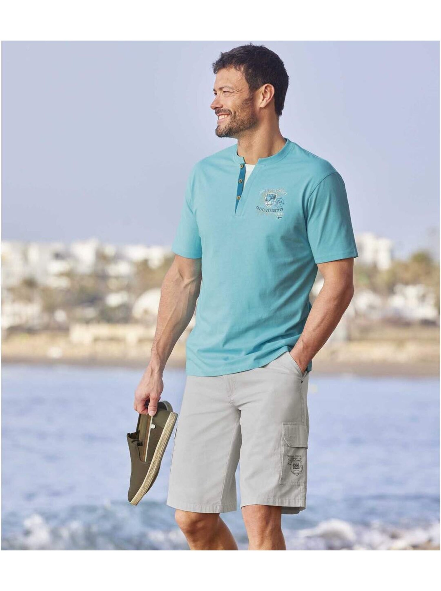Bermuda Cargo Safari  - ATLAS FOR MEN - Gris
