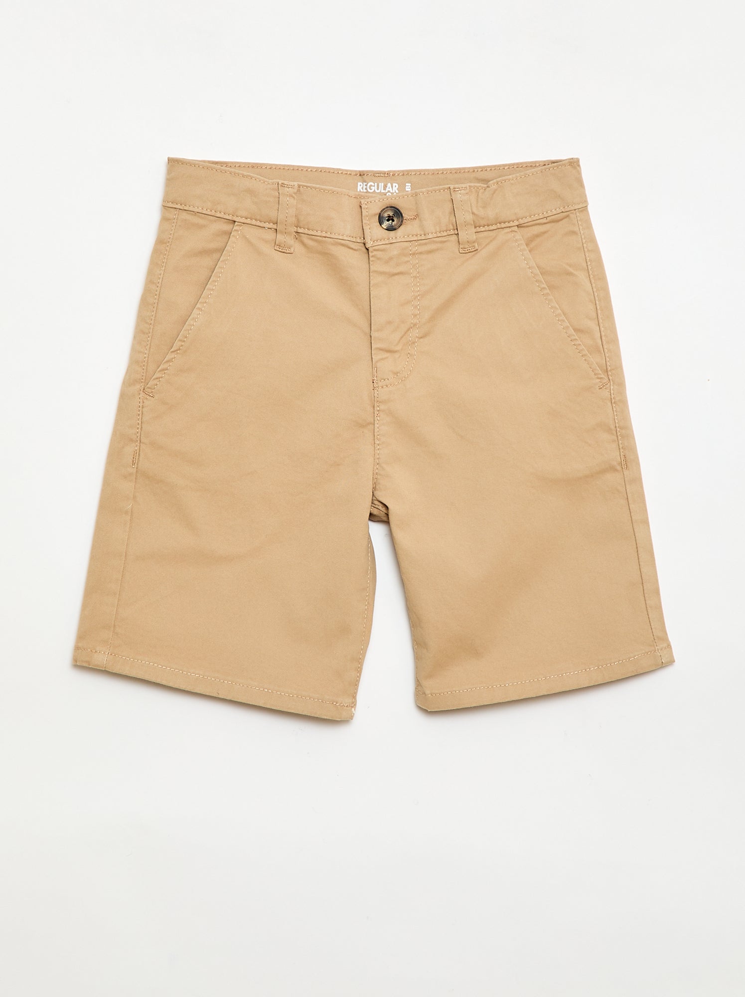 Bermuda chino en twill - Beige