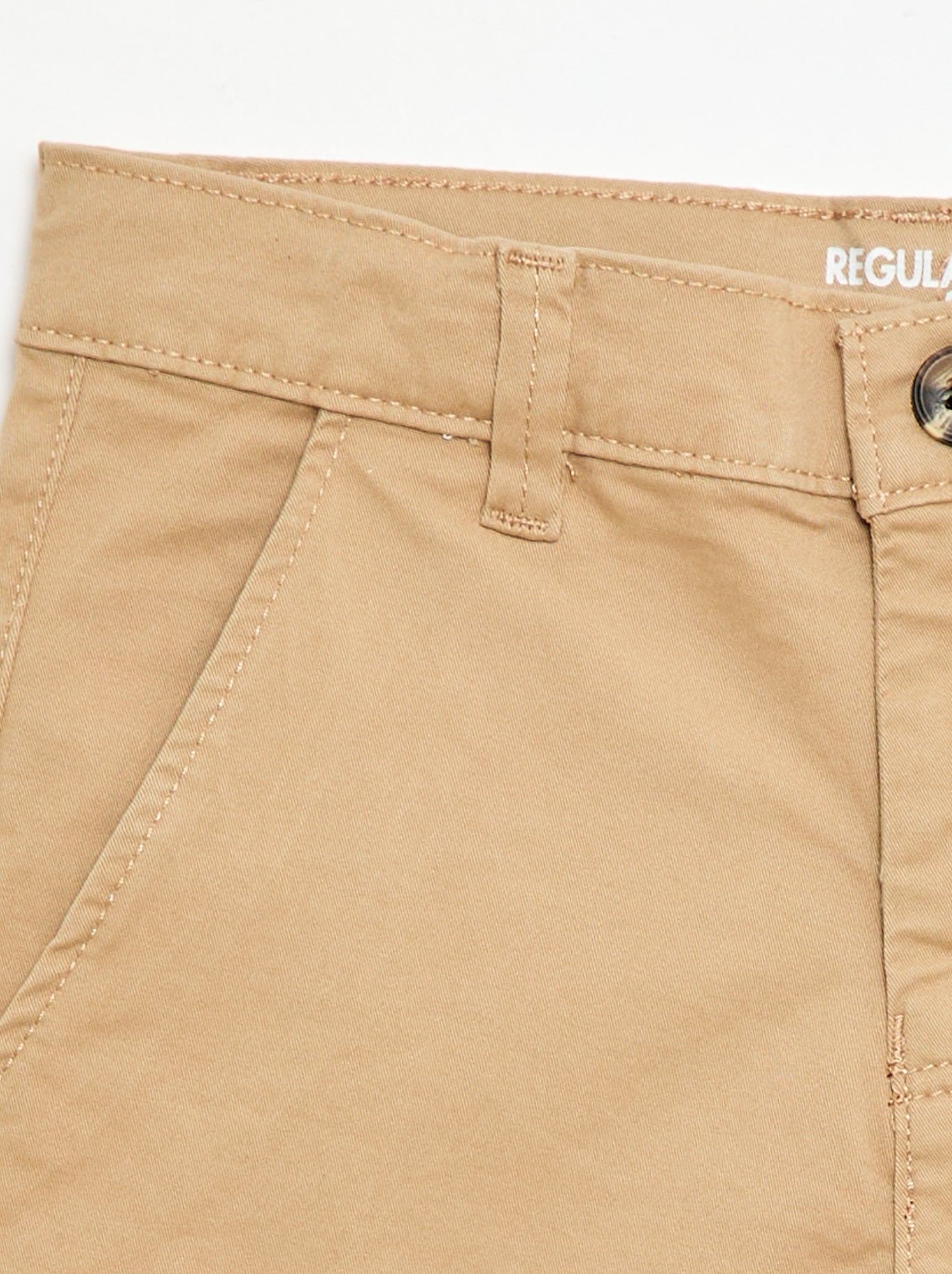 Bermuda chino en twill - Beige