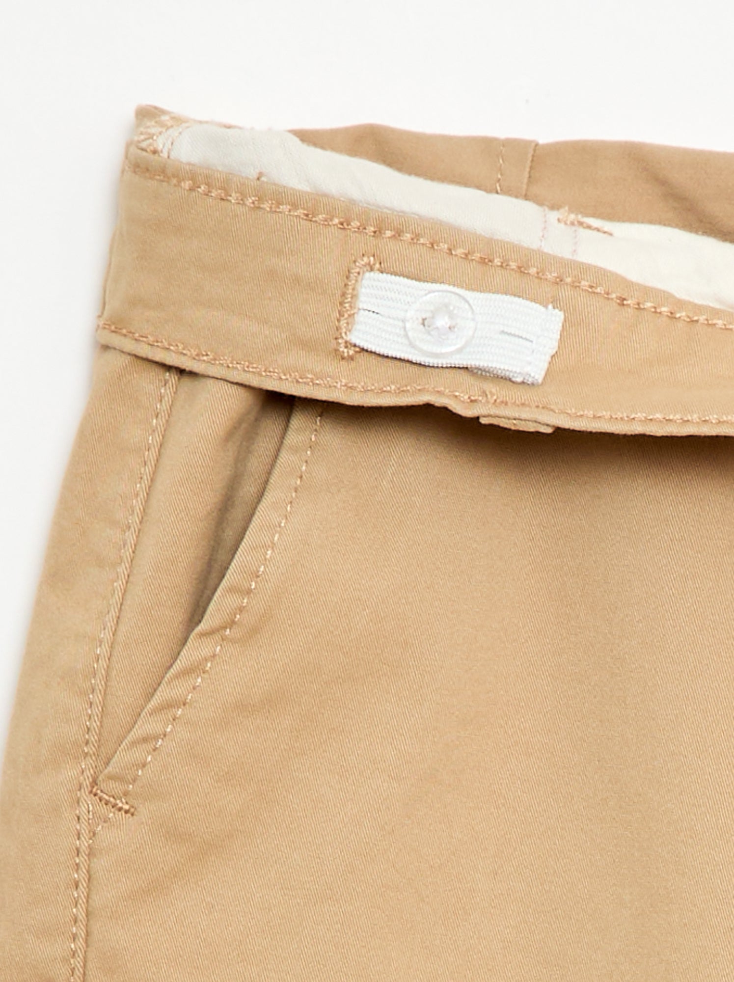 Bermuda chino en twill - Beige