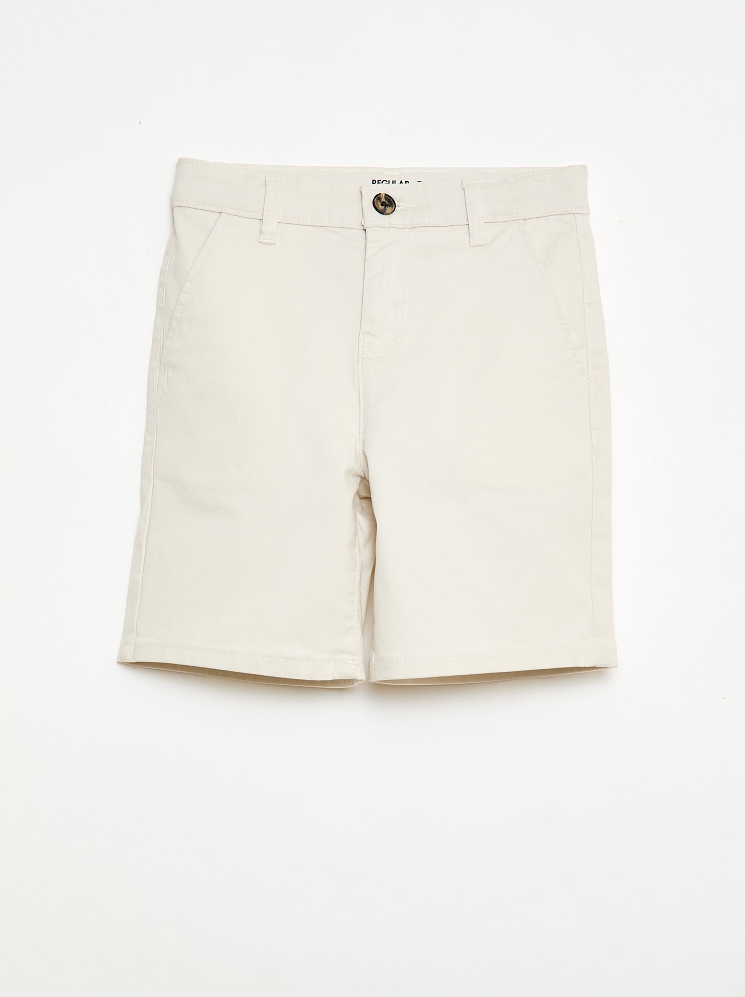 Bermuda chino en twill - Blanc