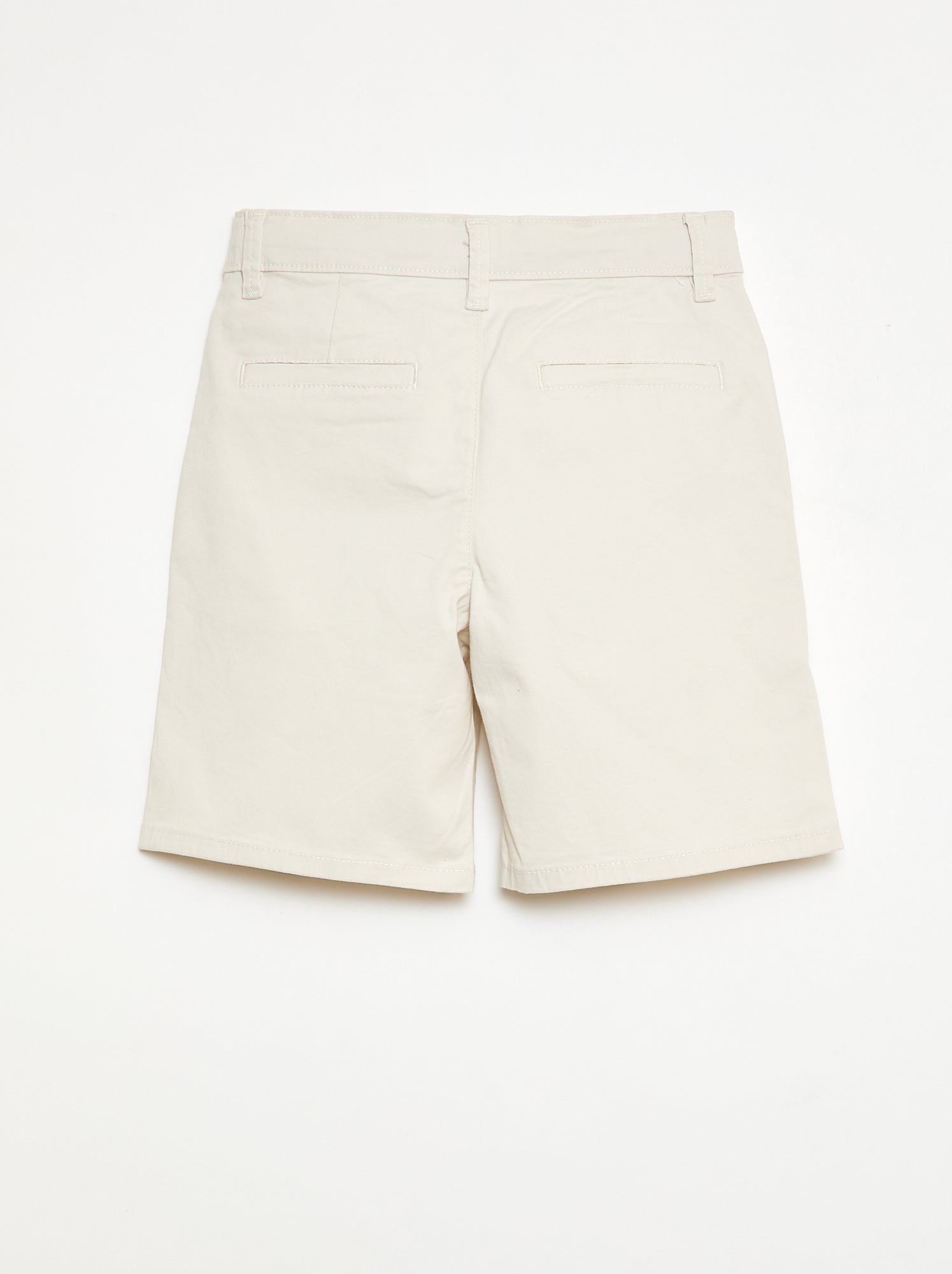 Bermuda chino en twill - Blanc