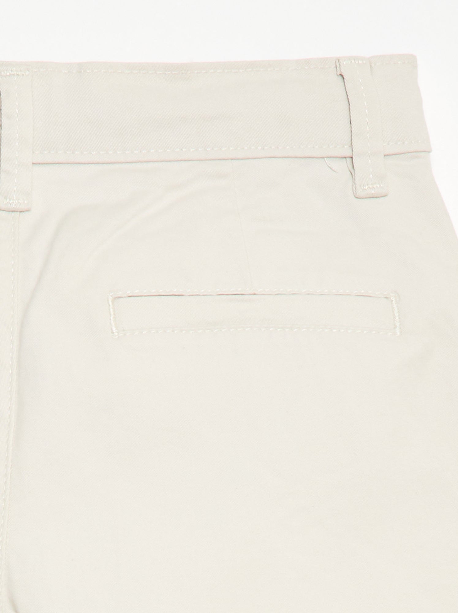 Bermuda chino en twill - Blanc