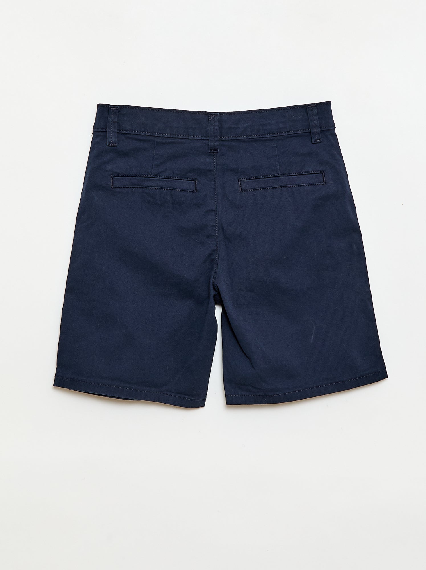 Bermuda chino en twill - Bleu