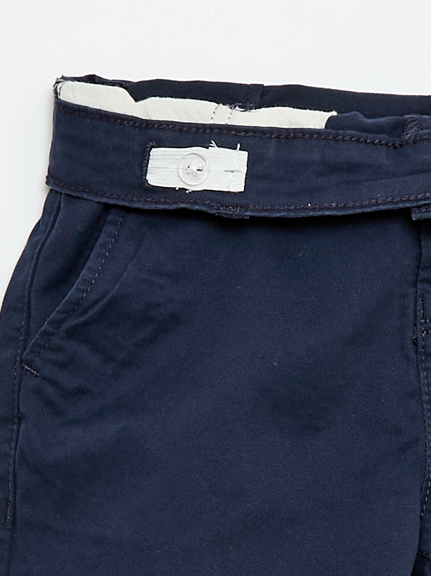 Bermuda chino en twill - Bleu