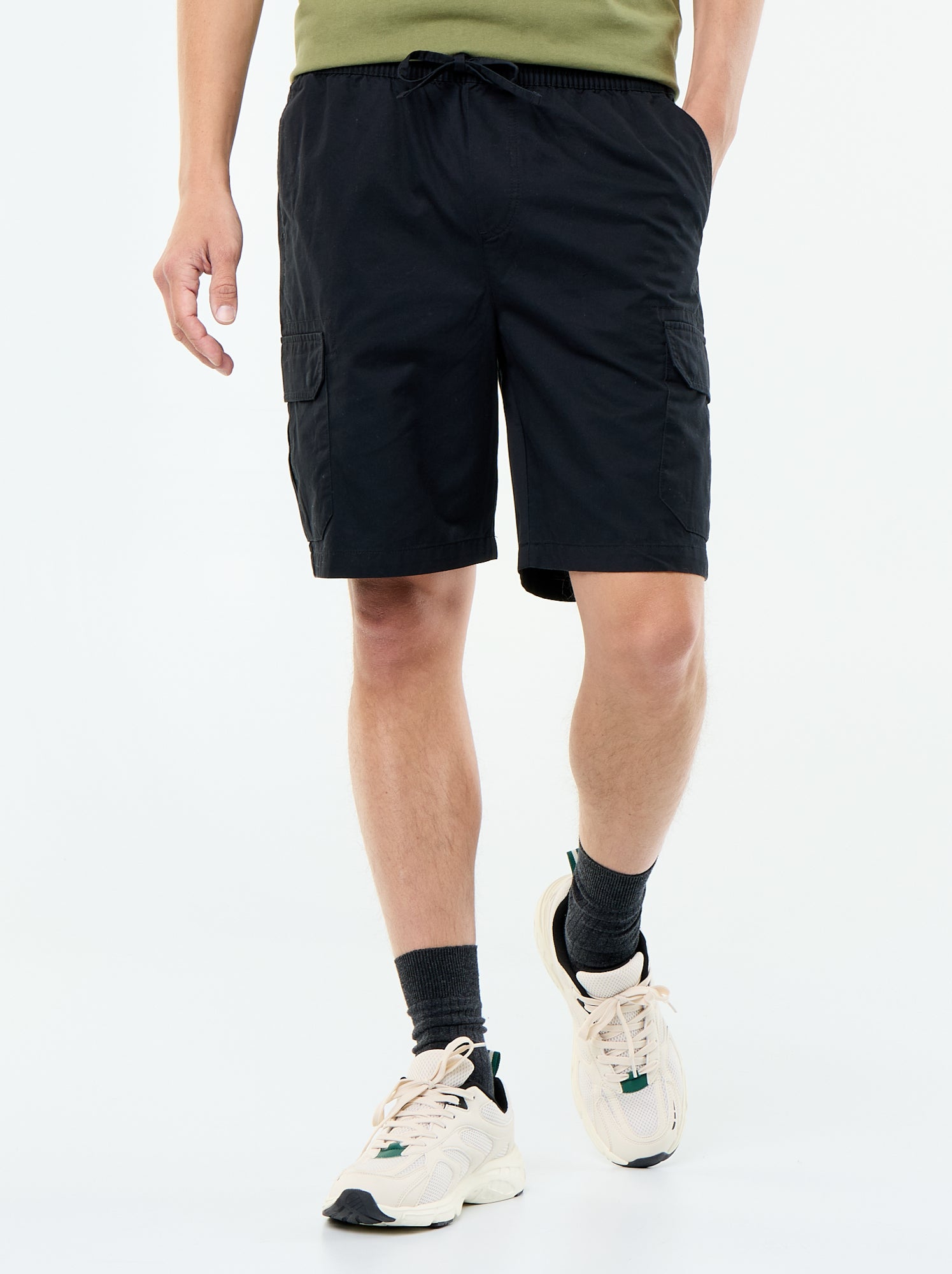 Bermuda chino en twill - Noir