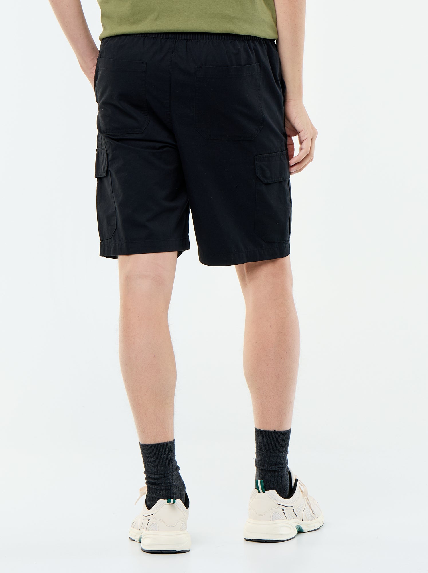 Bermuda chino en twill - Noir