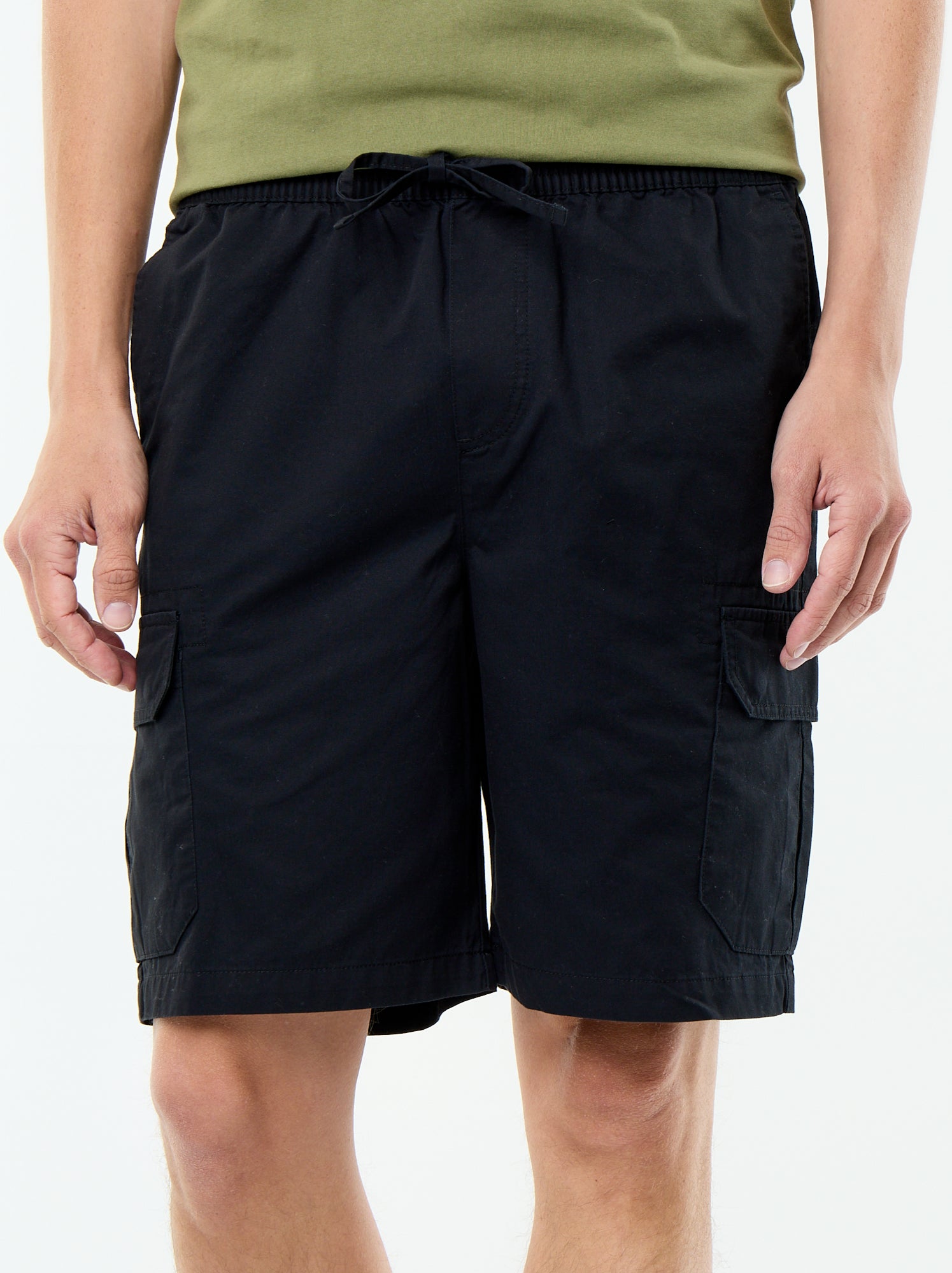 Bermuda chino en twill - Noir