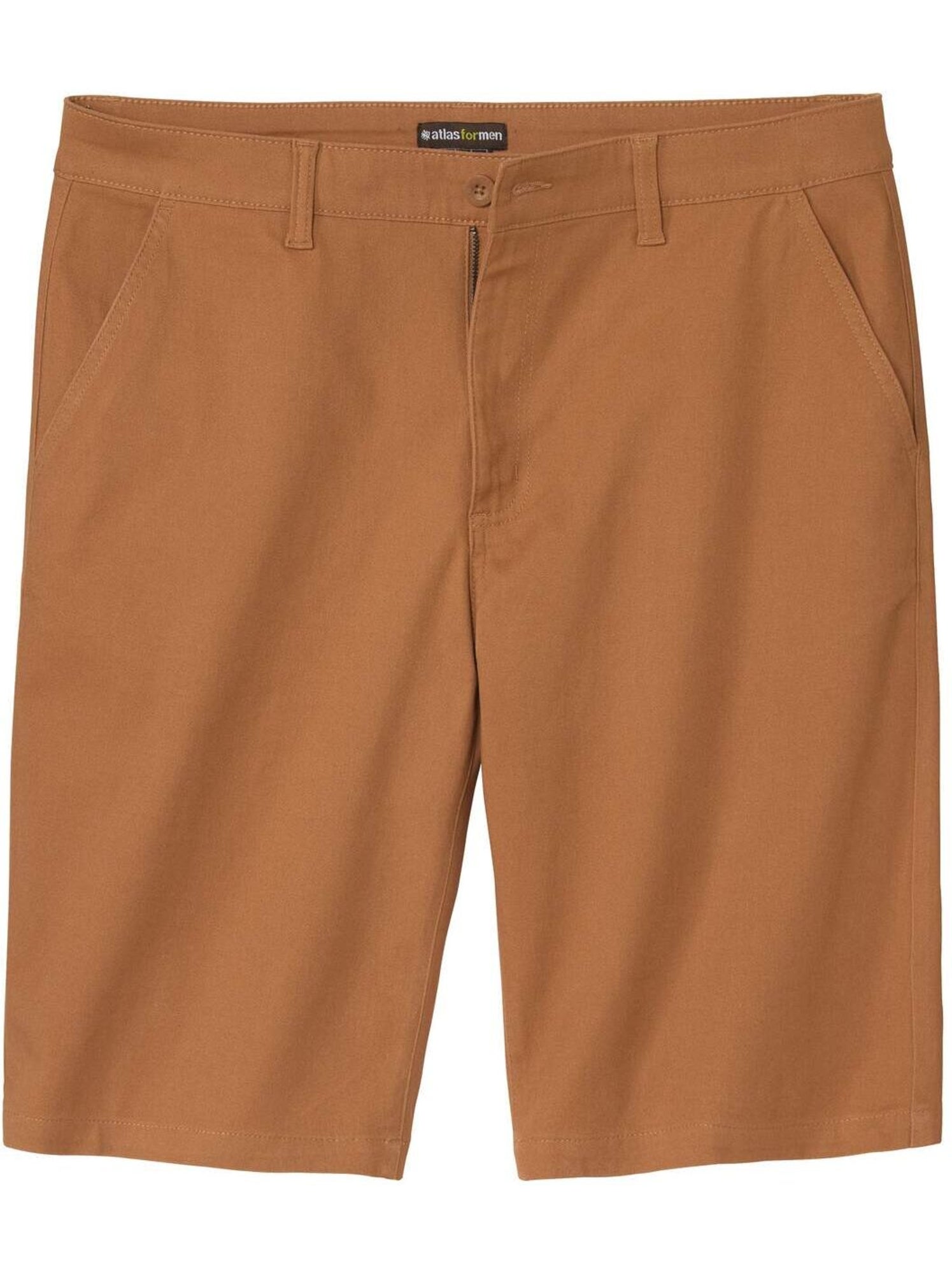 Bermuda chino twill stretch   - atlas for men - Camel
