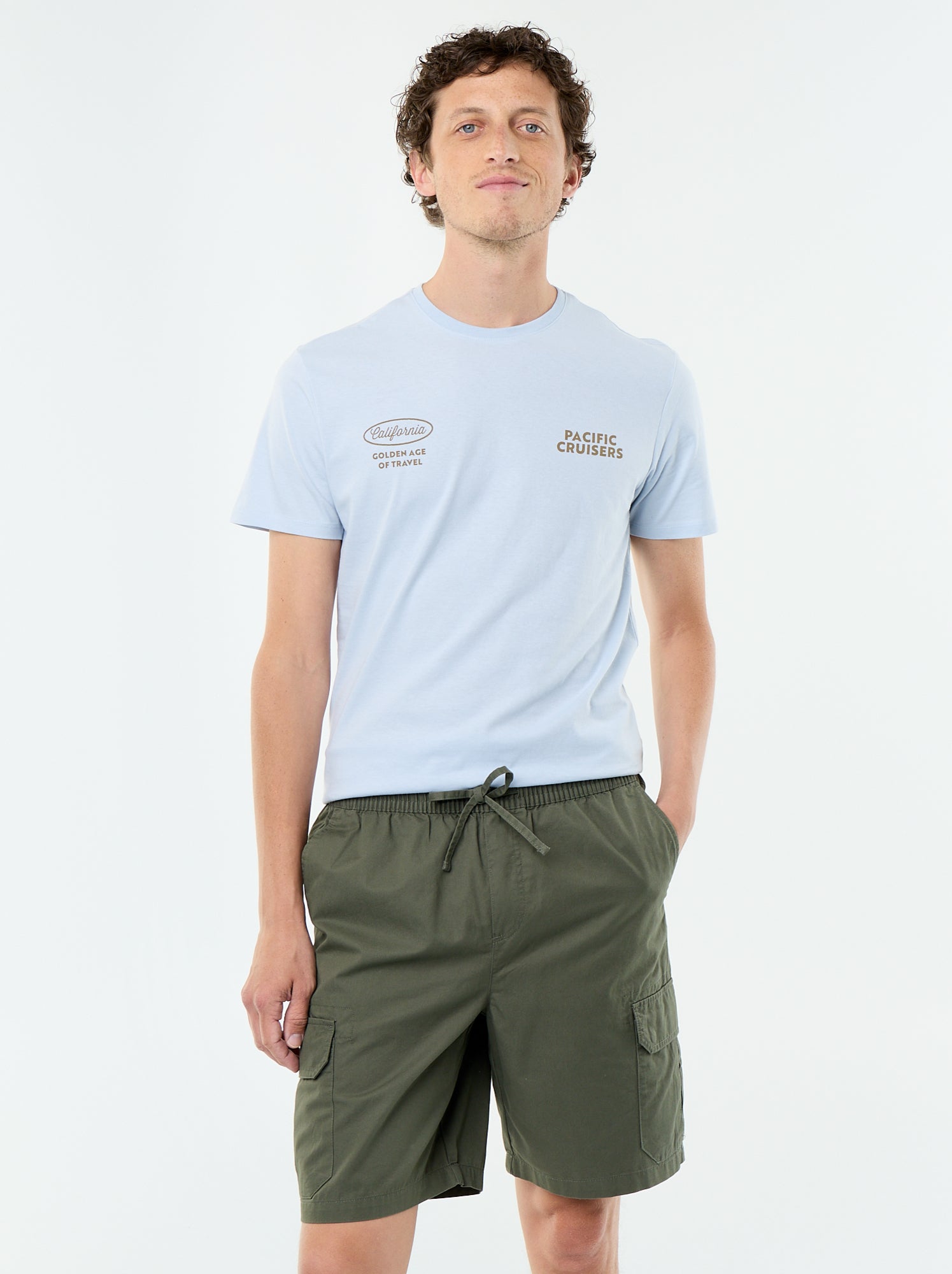 Bermuda chino en twill - Vert